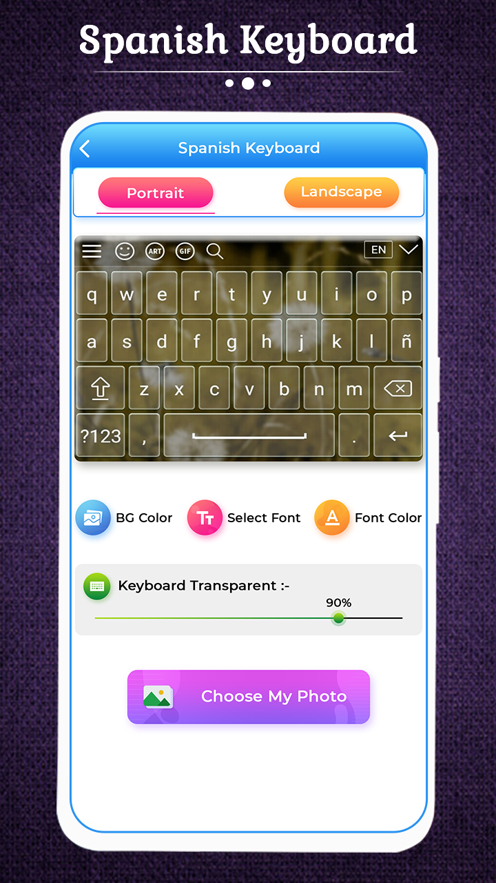 اسکرین شات 6 برنامه Spanish Keyboard