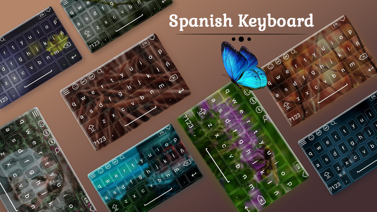 اسکرین شات 1 برنامه Spanish Keyboard