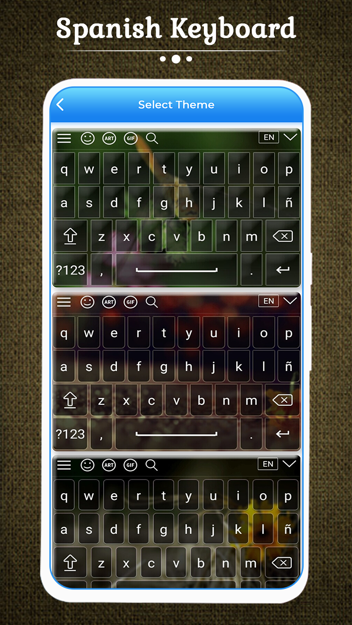 اسکرین شات 5 برنامه Spanish Keyboard