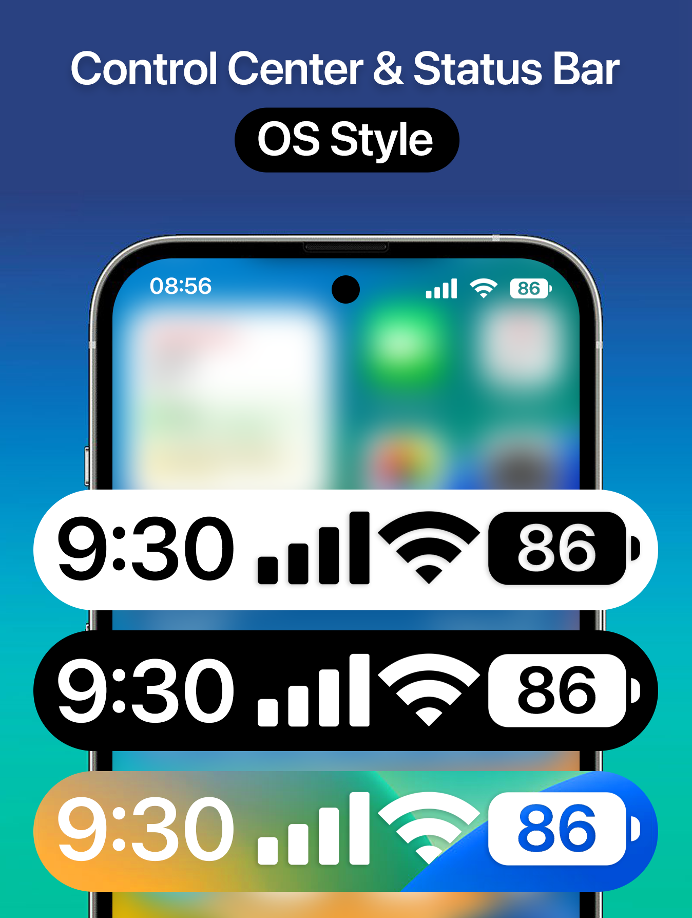 اسکرین شات 1 برنامه Control Center and Status Bar
