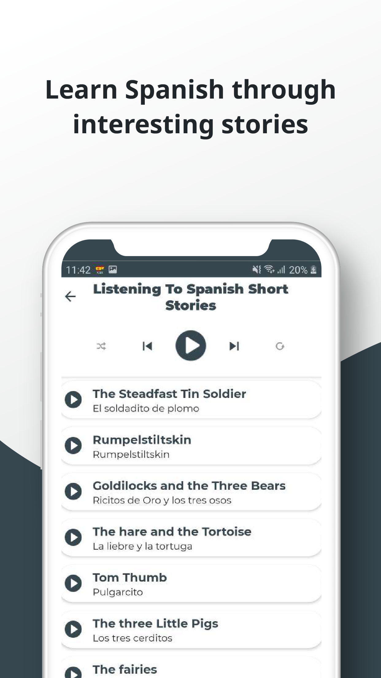 اسکرین شات 8 برنامه Spanish ー Listening・Speaking