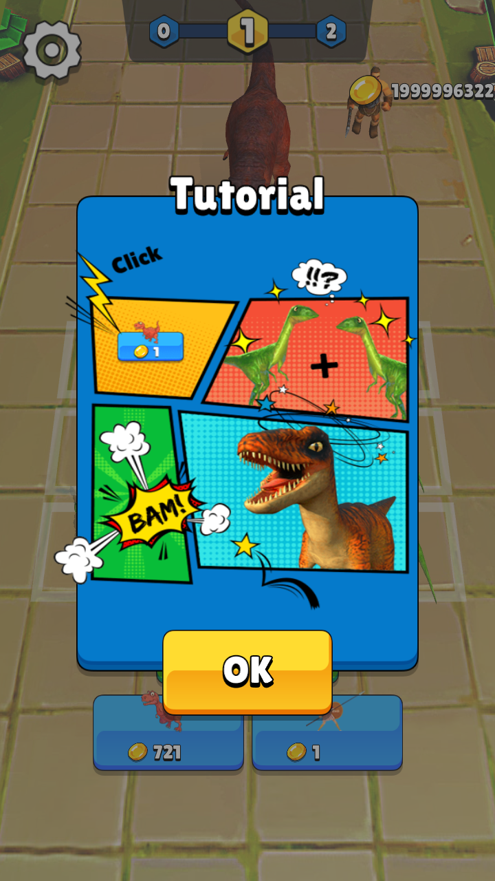 اسکرین شات 1 بازی Dinosaur Combine Master