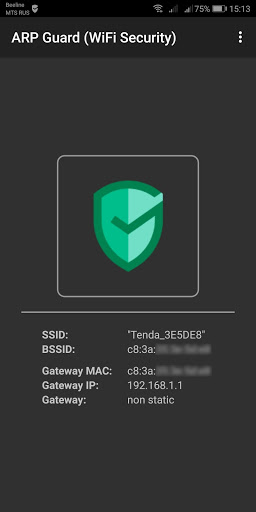 اسکرین شات 1 برنامه ARP Guard (WiFi Security)
