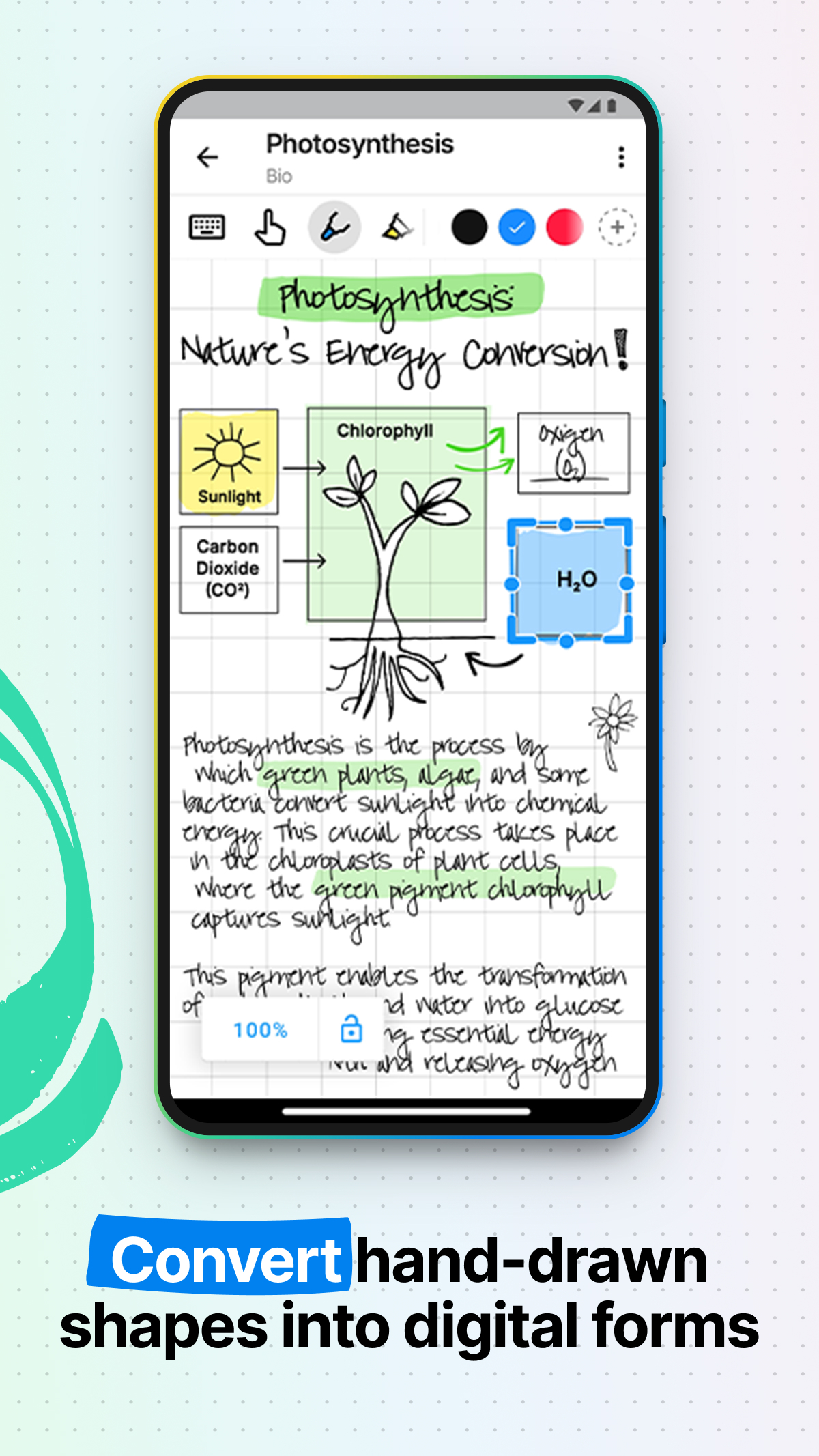 اسکرین شات 6 برنامه MyScript Notes (Nebo)