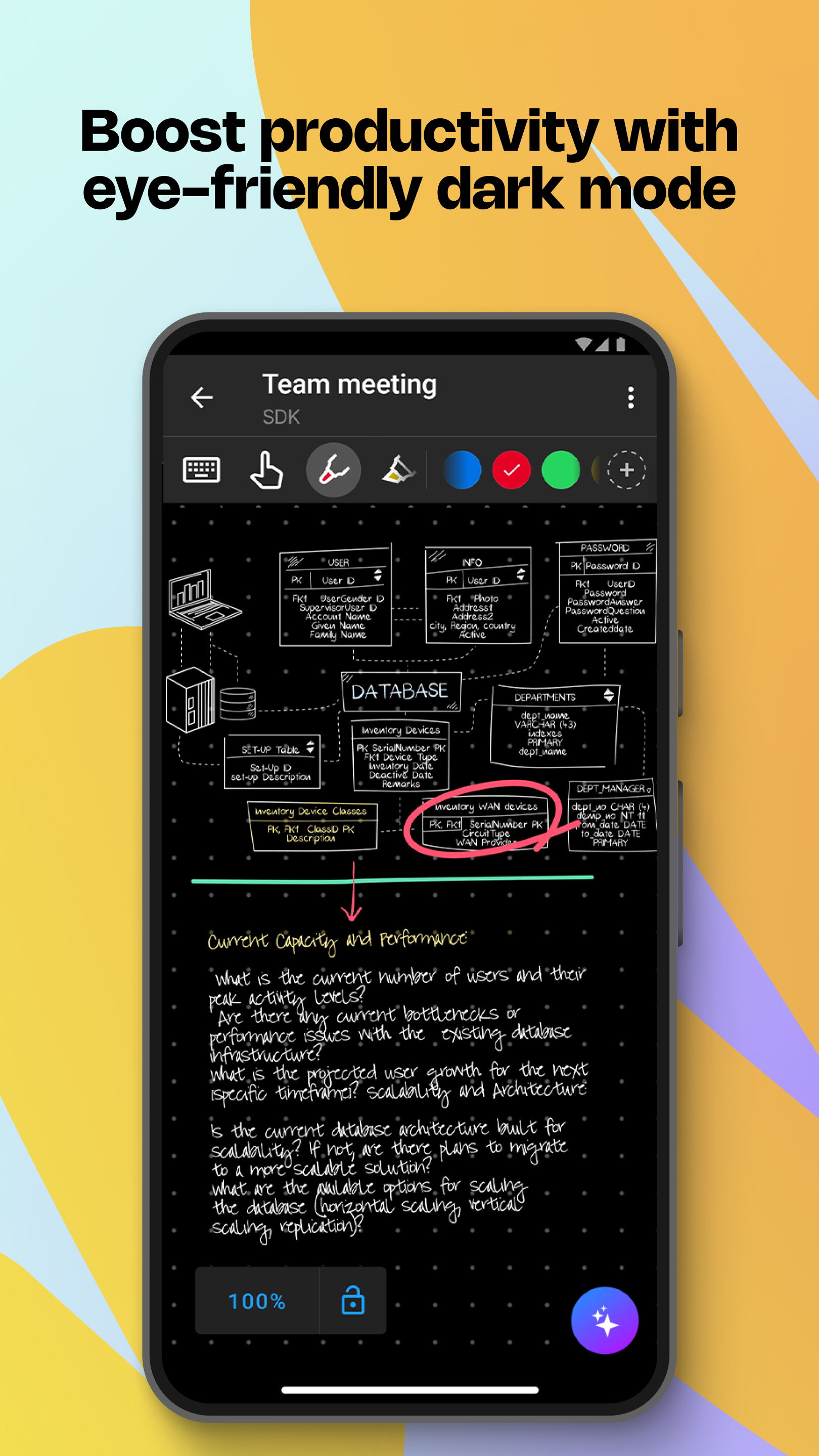 اسکرین شات 8 برنامه MyScript Notes (Nebo)