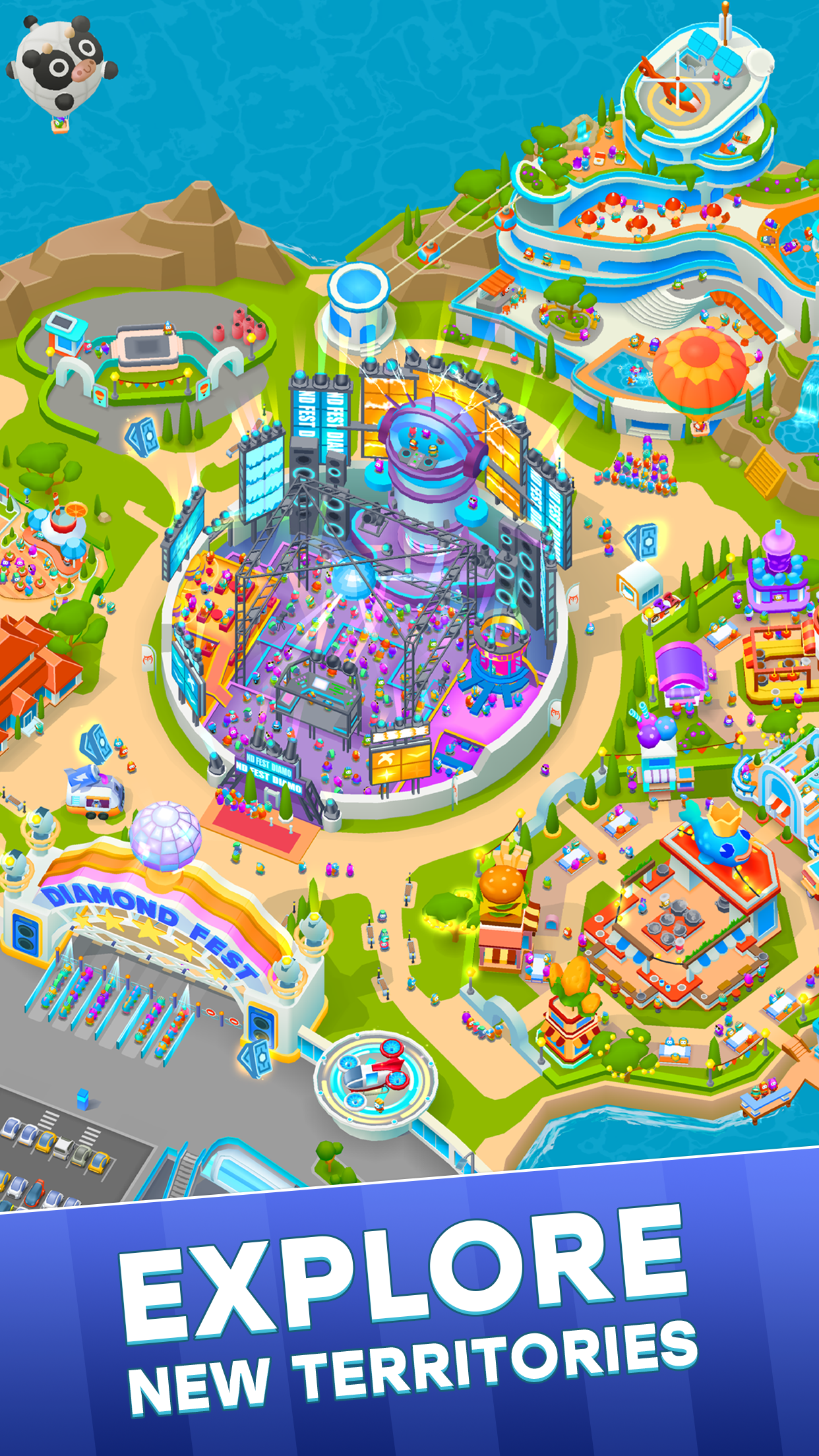اسکرین شات 5 بازی Diamond City: Idle Tycoon