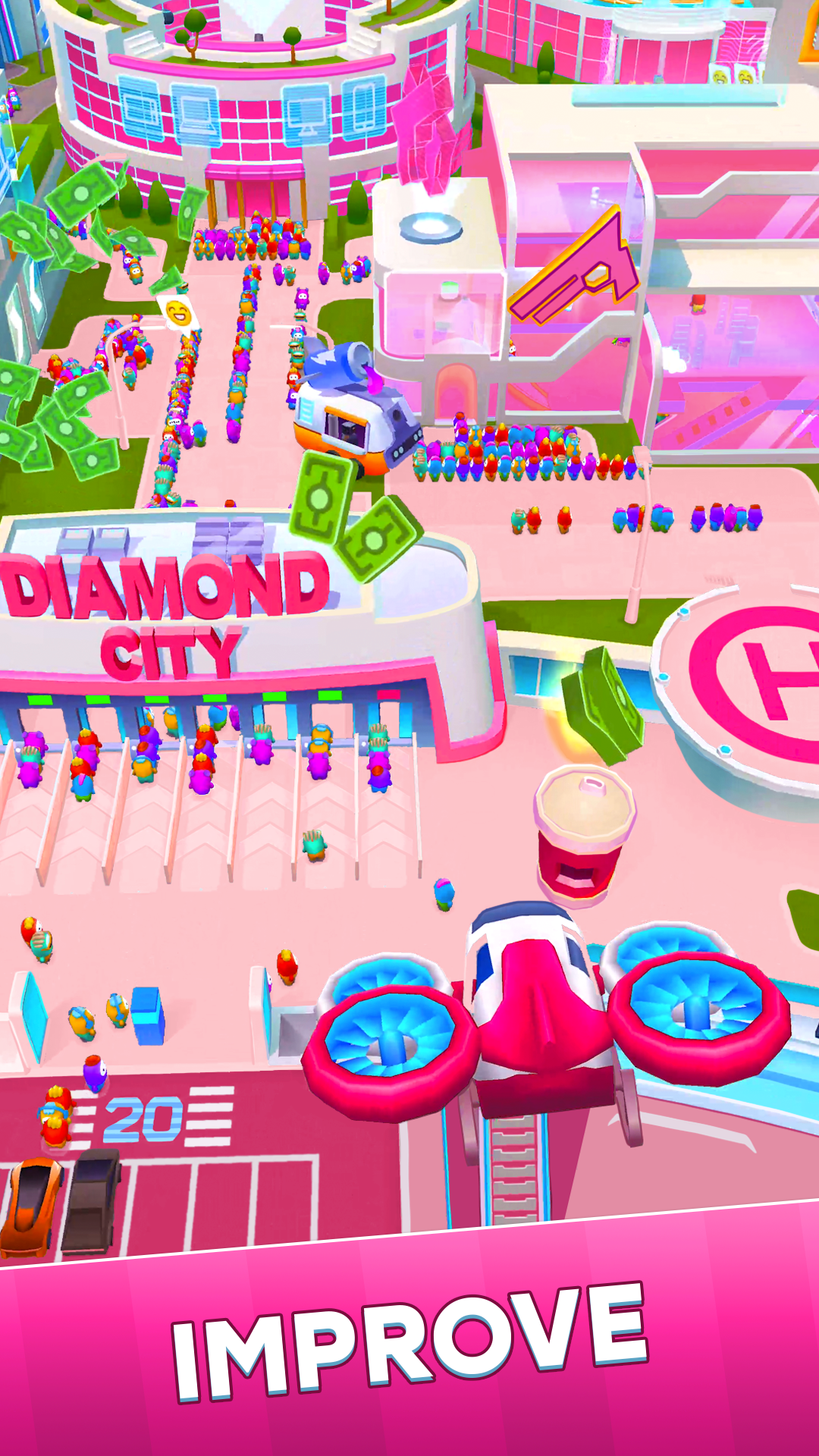 اسکرین شات 3 بازی Diamond City: Idle Tycoon
