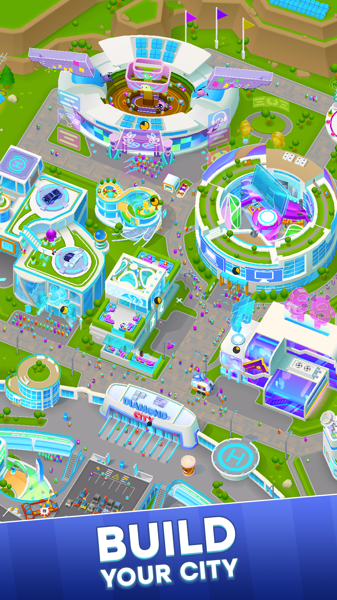 اسکرین شات 6 بازی Diamond City: Idle Tycoon