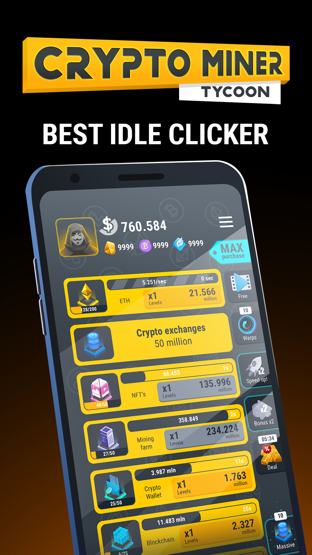 اسکرین شات 1 بازی Crypto Miner Tycoon