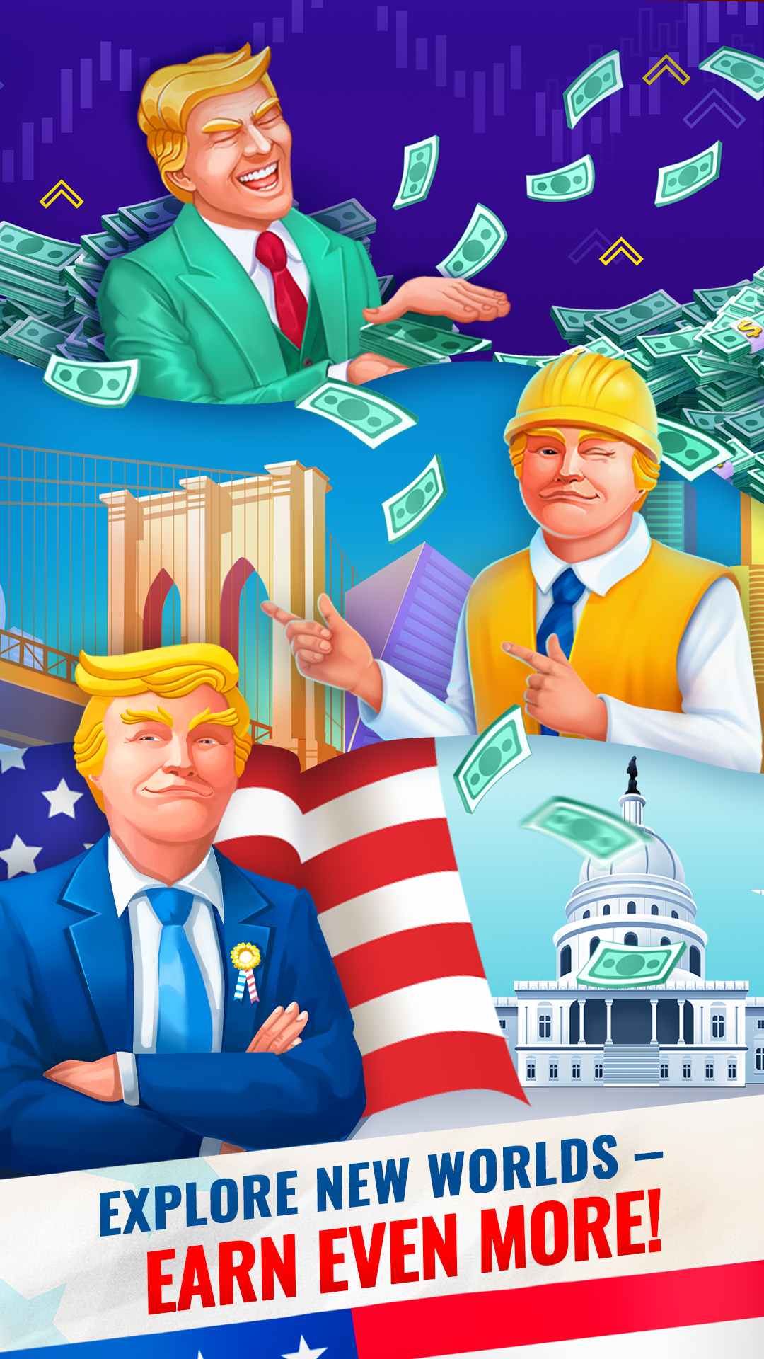 اسکرین شات 1 بازی Trump's Empire: Idle game