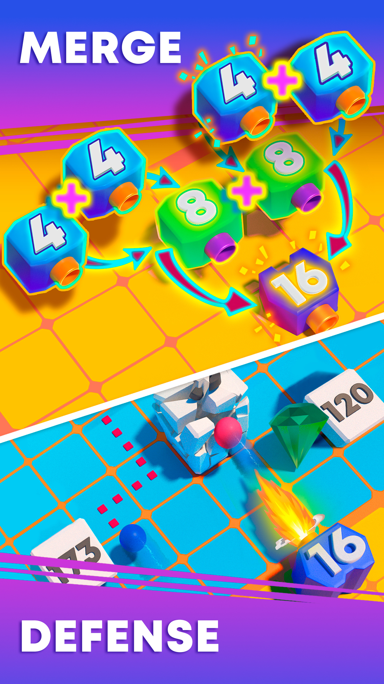 اسکرین شات 3 بازی Merge Defense Adventures