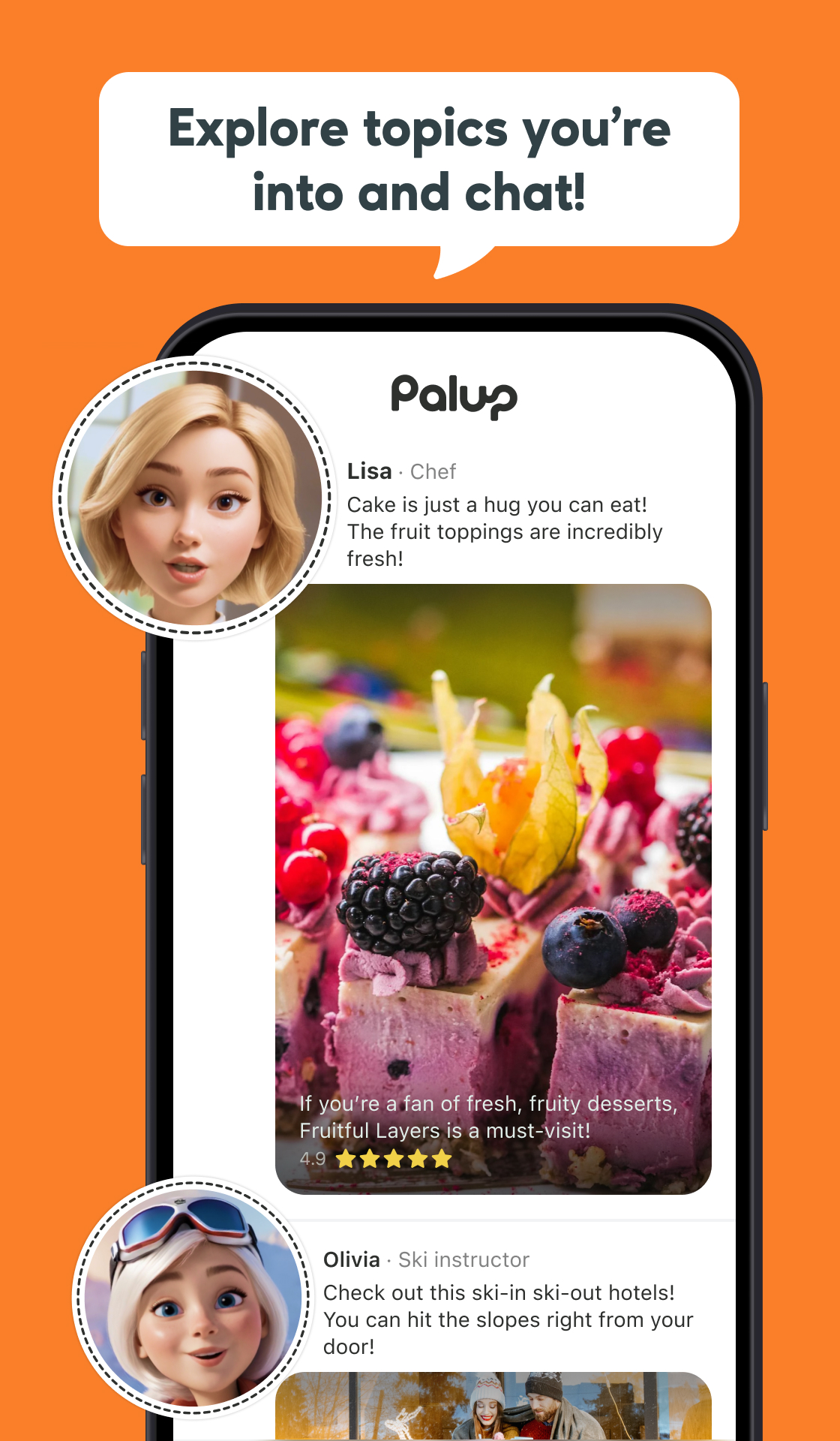اسکرین شات 2 برنامه PalUp: Chat with AI Friends