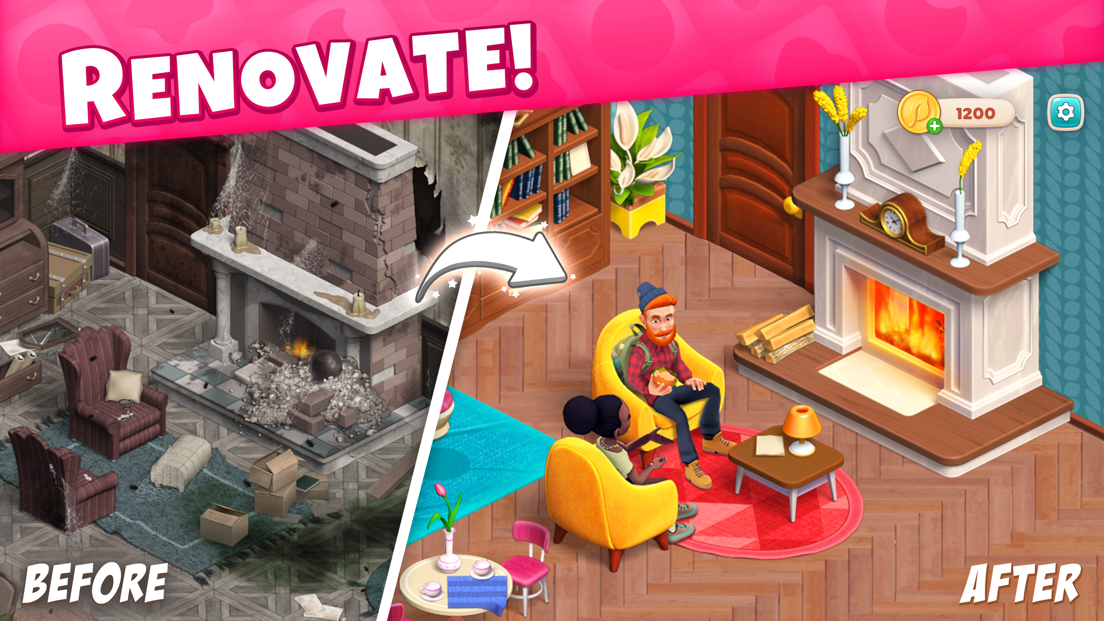 اسکرین شات 1 بازی Tasty Makeover: Match 3 Game