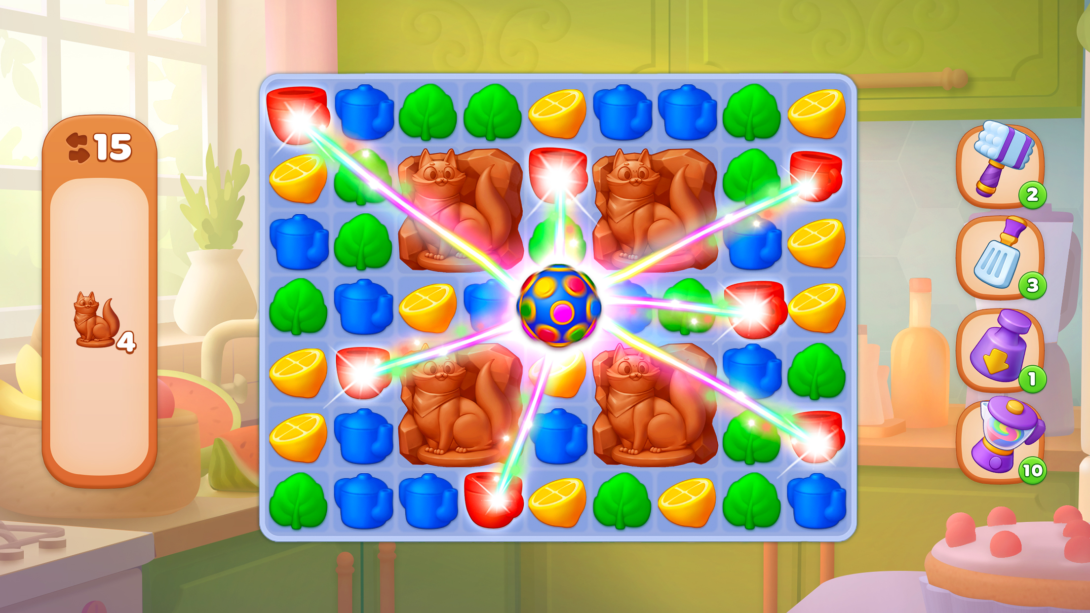 اسکرین شات 5 بازی Tasty Makeover: Match 3 Game