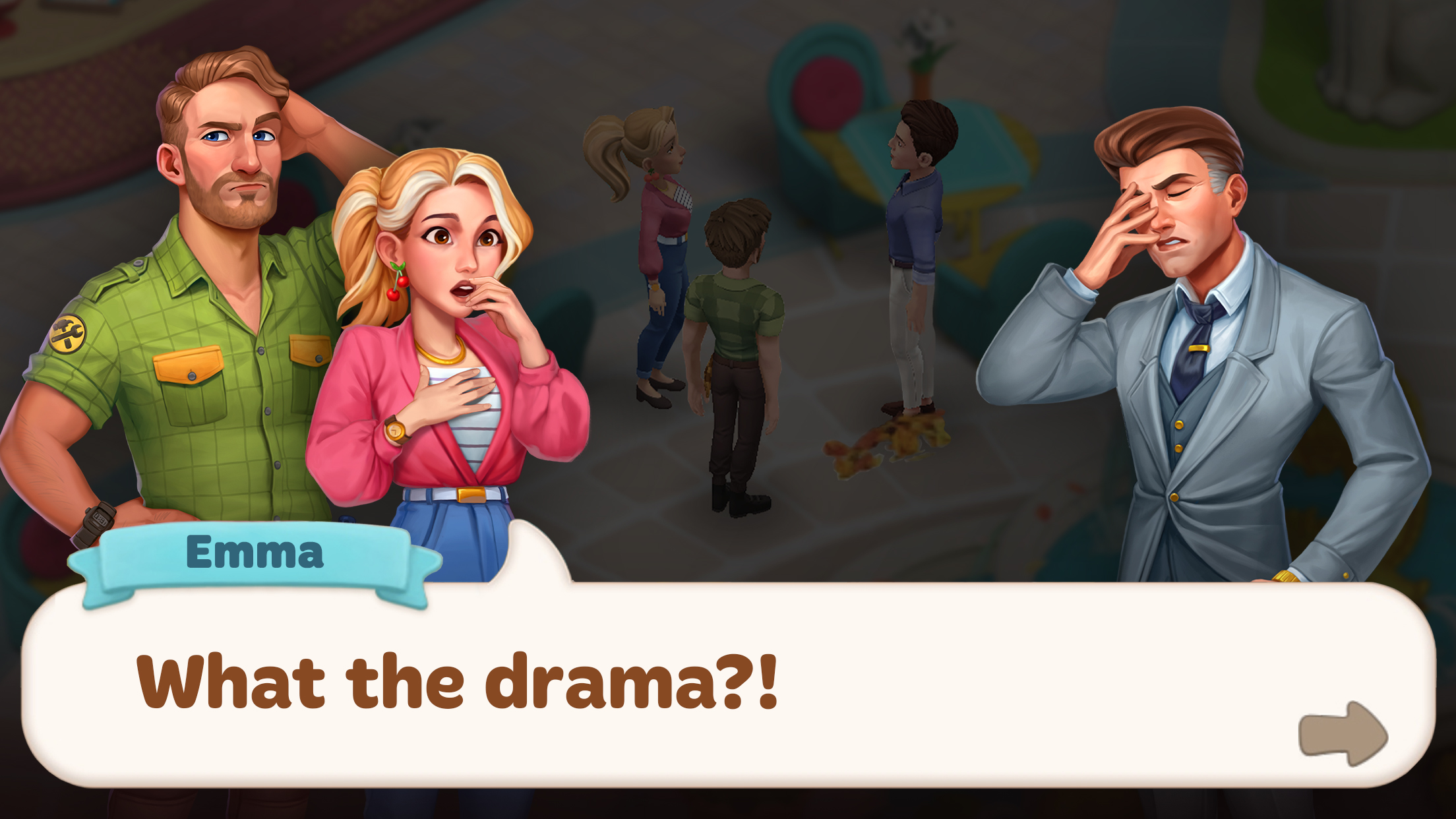 اسکرین شات 4 بازی Tasty Makeover: Match 3 Game