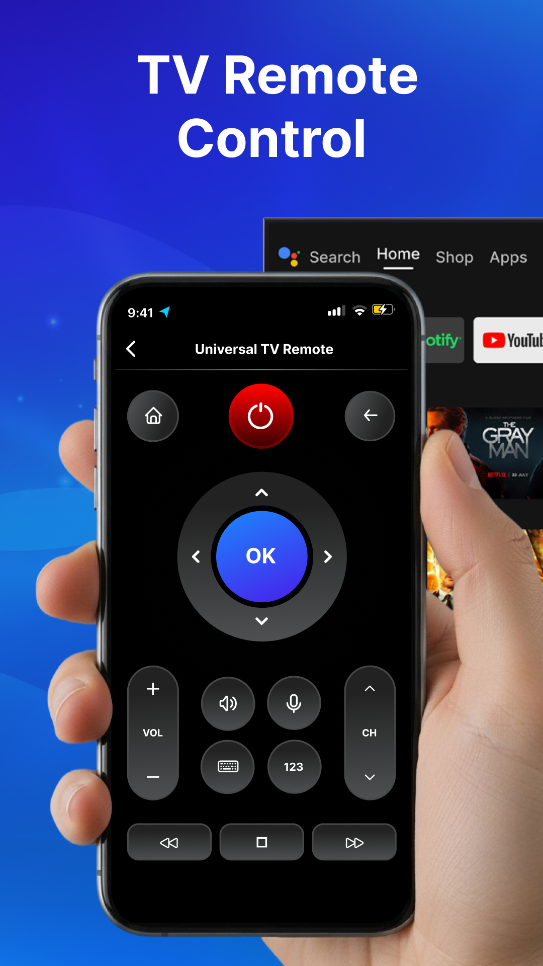 اسکرین شات 1 برنامه TV Remote For Andriod TV