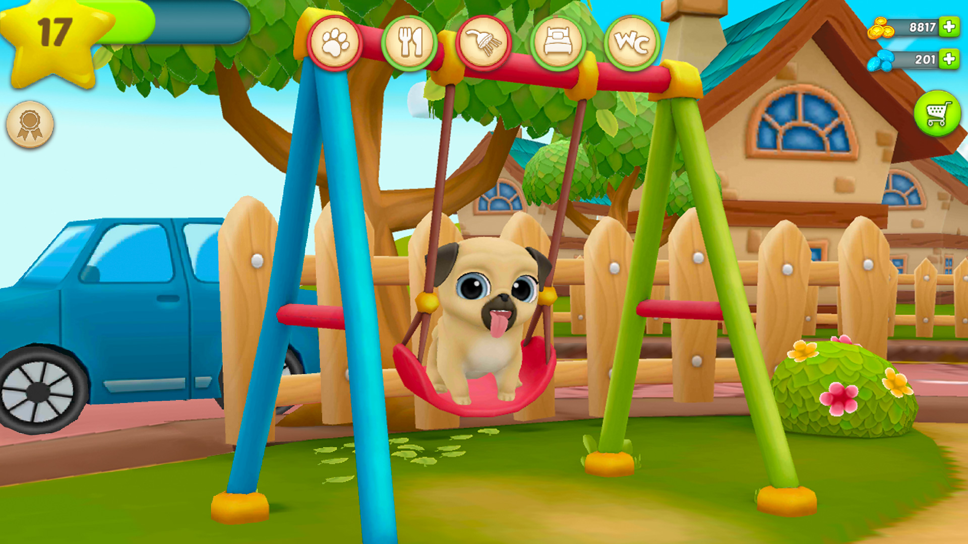 اسکرین شات 2 بازی My Virtual Pet Louie the Pug