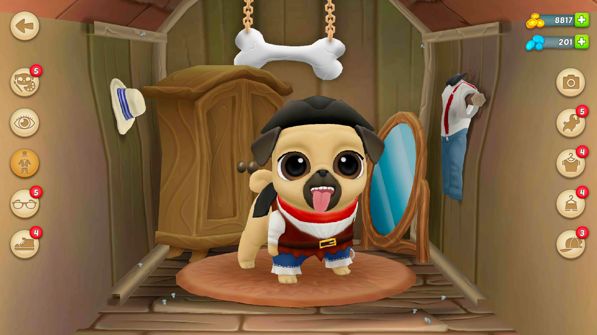 اسکرین شات 4 بازی My Virtual Pet Louie the Pug