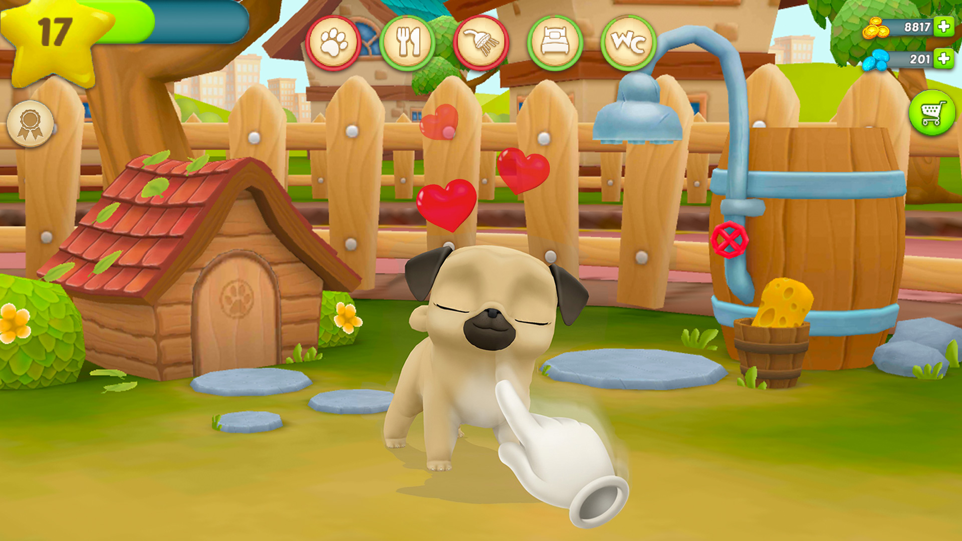 اسکرین شات 1 بازی My Virtual Pet Louie the Pug