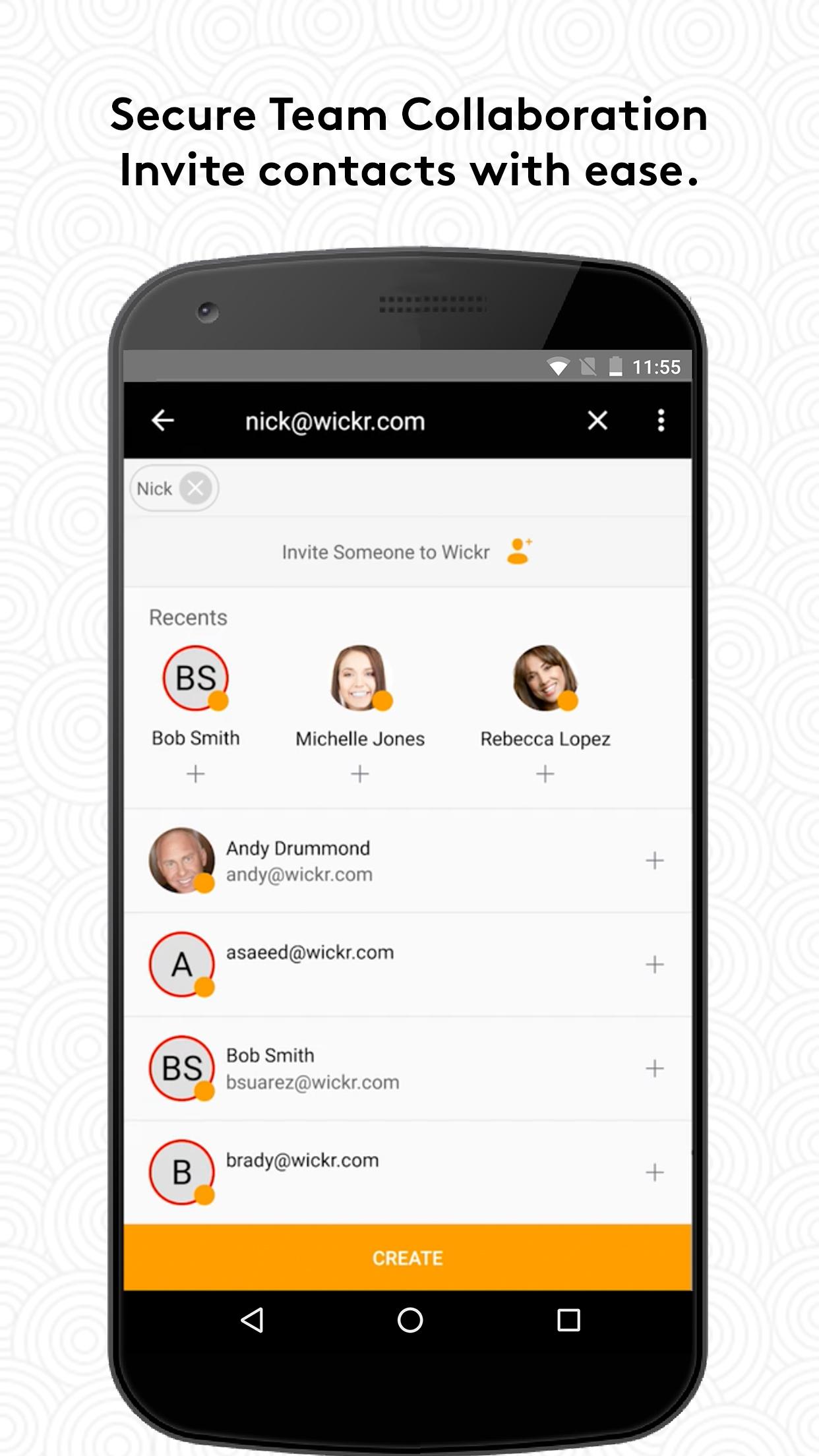 اسکرین شات 3 برنامه Wickr Me – Private Messenger