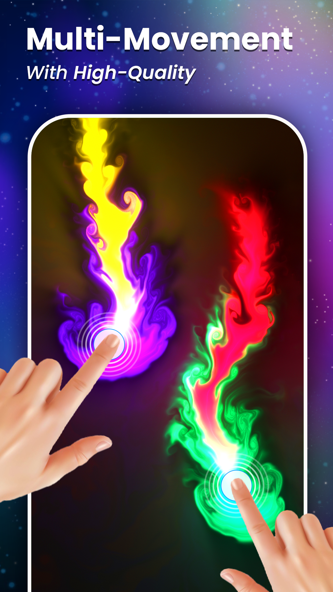 اسکرین شات 1 برنامه Magic Fluid Animated Wallpaper