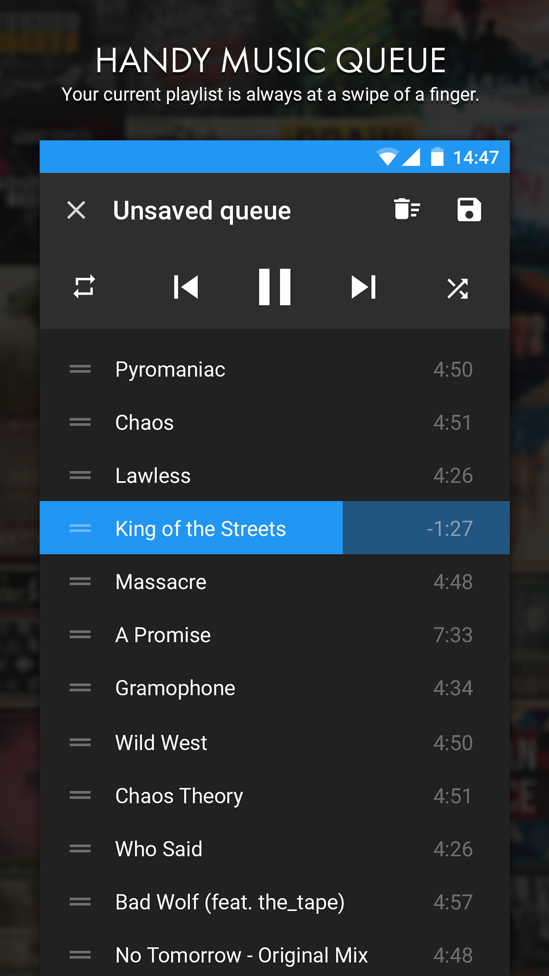 اسکرین شات برنامه n7player Music Player 3