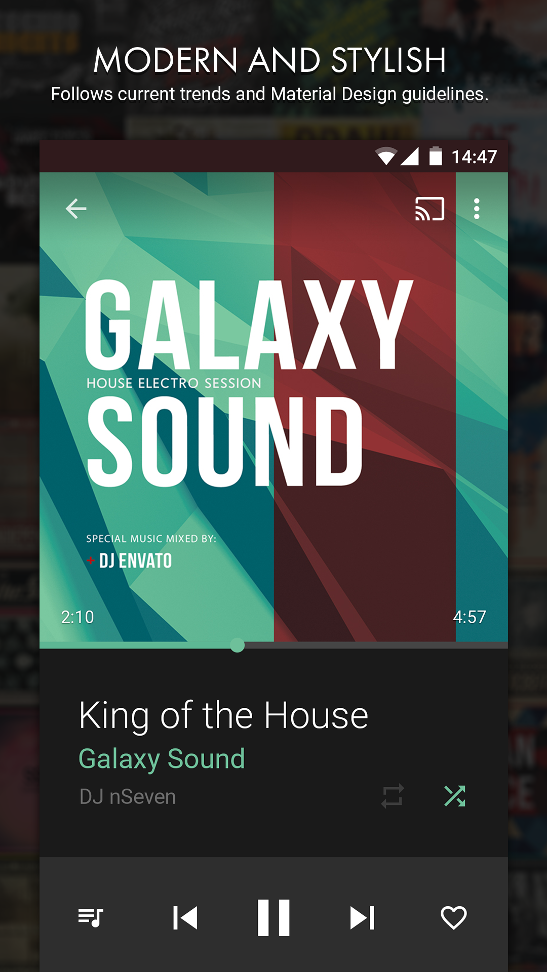 اسکرین شات برنامه n7player Music Player 2