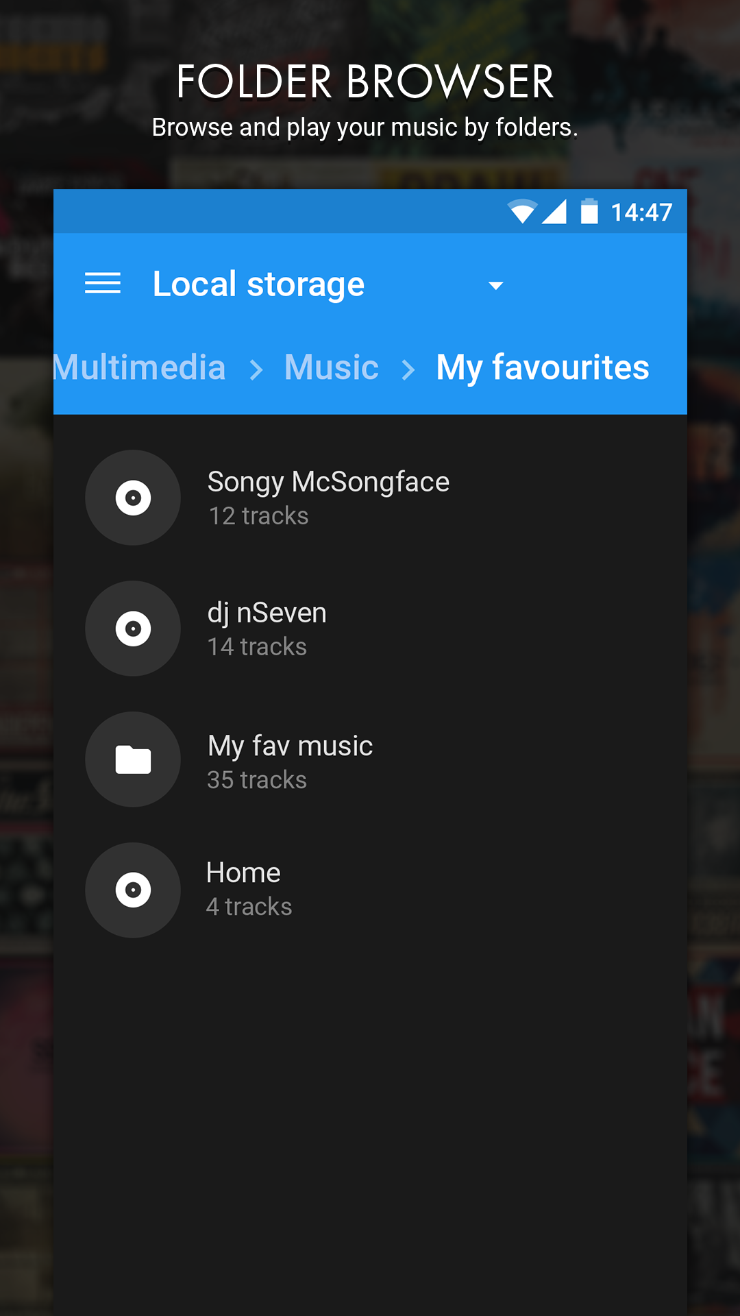اسکرین شات برنامه n7player Music Player 7