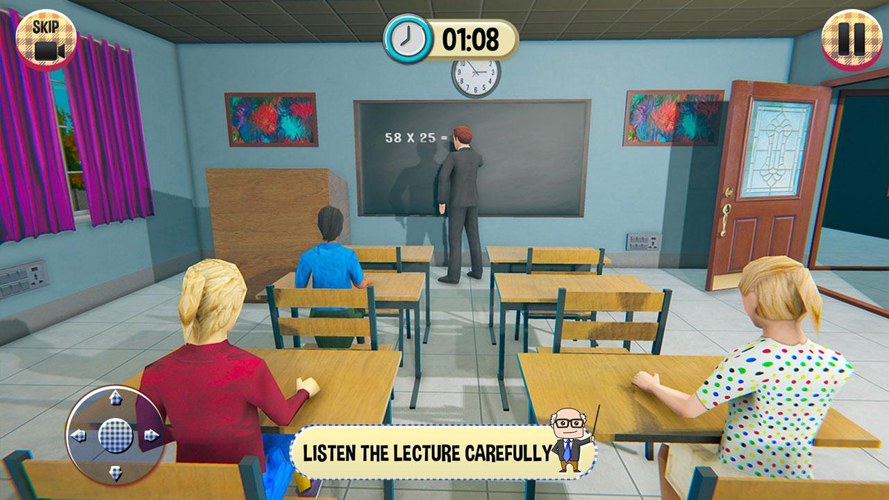 اسکرین شات 4 بازی Virtual High School Girl Game