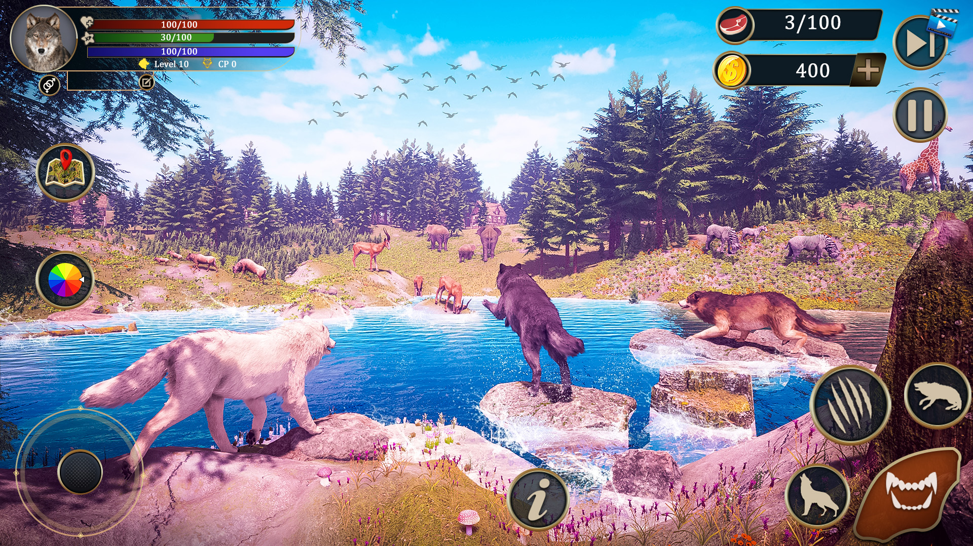 اسکرین شات 6 بازی The Wild Wolf Life Simulator