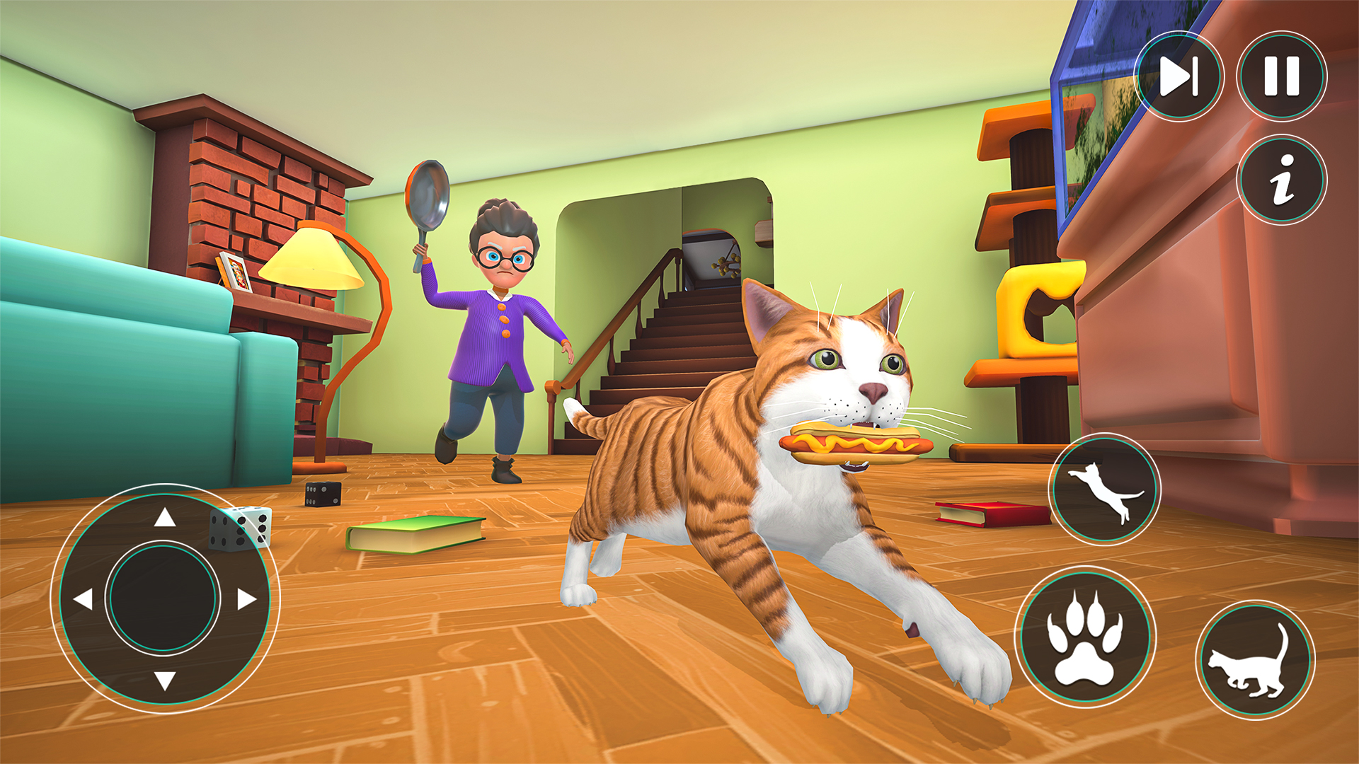 اسکرین شات 1 بازی Naughty Bad Cat Vs Granny Game