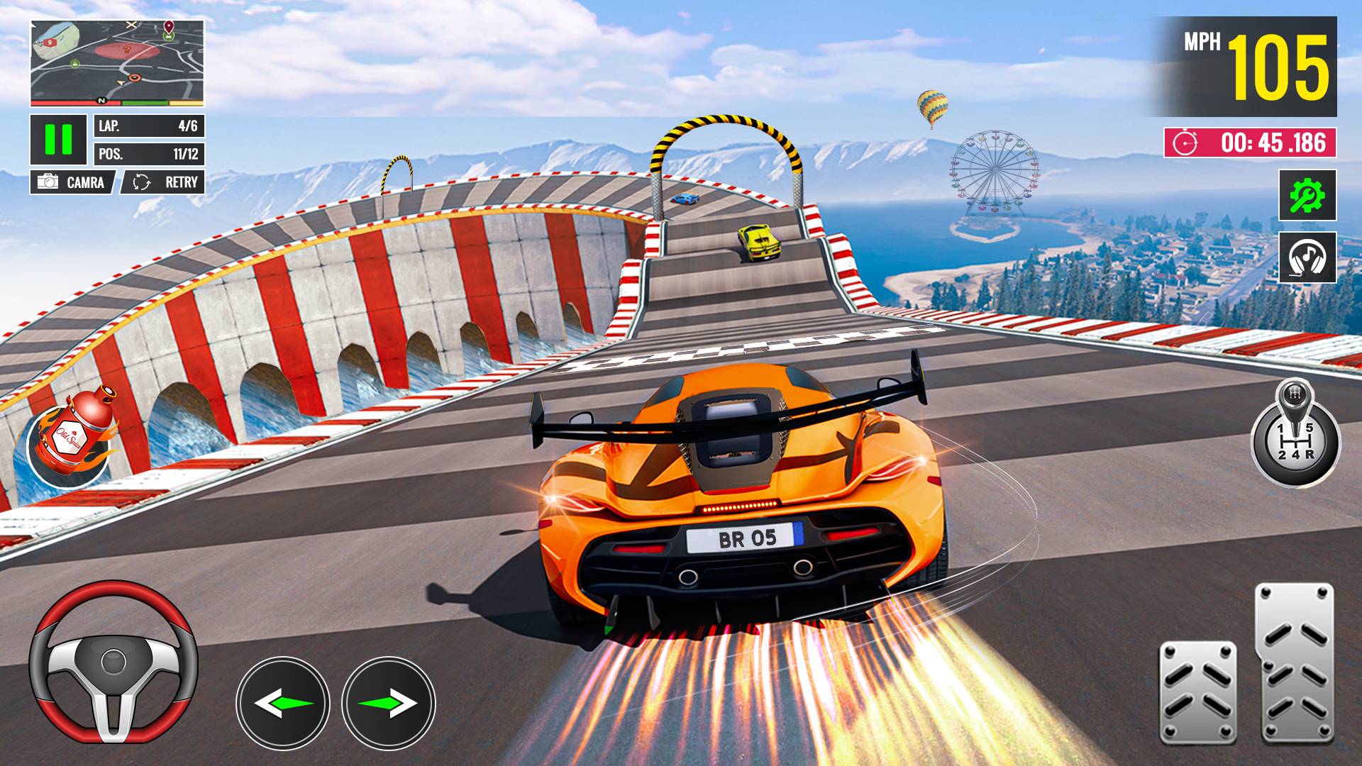 اسکرین شات 1 برنامه Ramp Car Racing : Car stunt