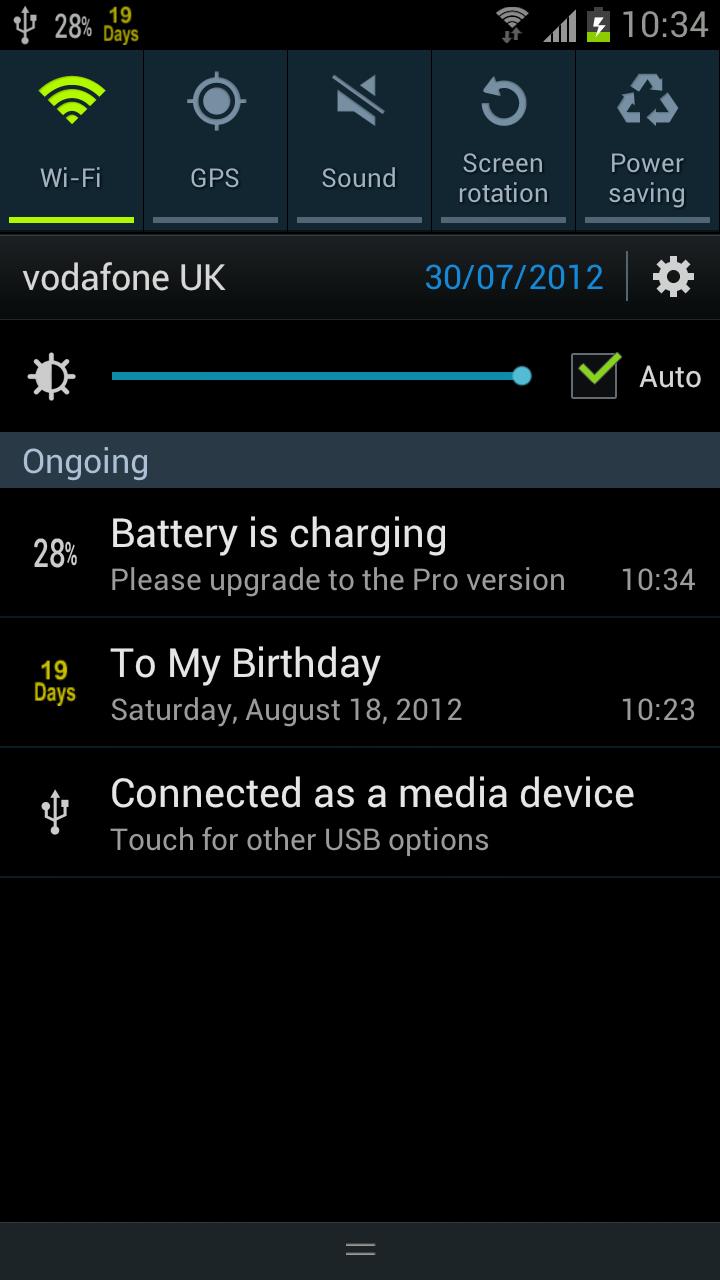اسکرین شات 2 برنامه Show Battery Percentage