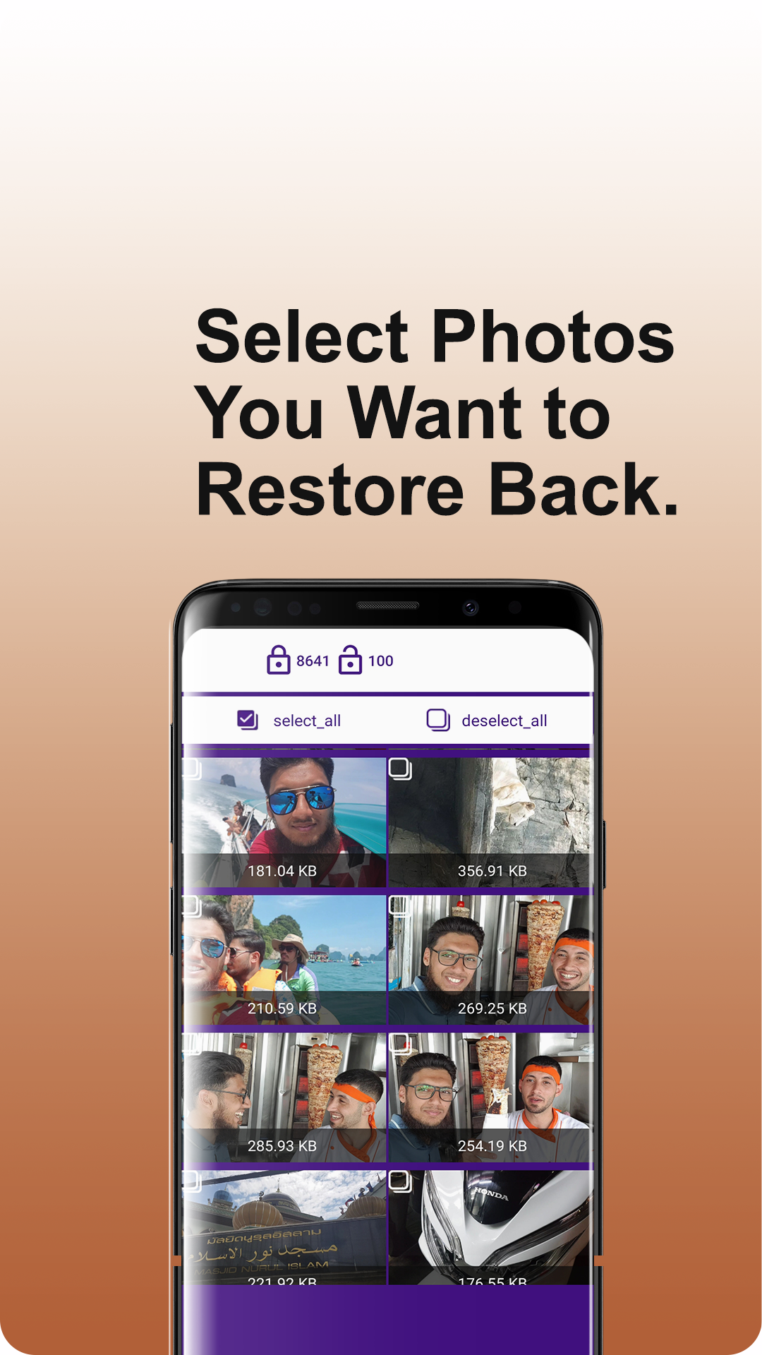 اسکرین شات 3 برنامه Restore My All Deleted Photos