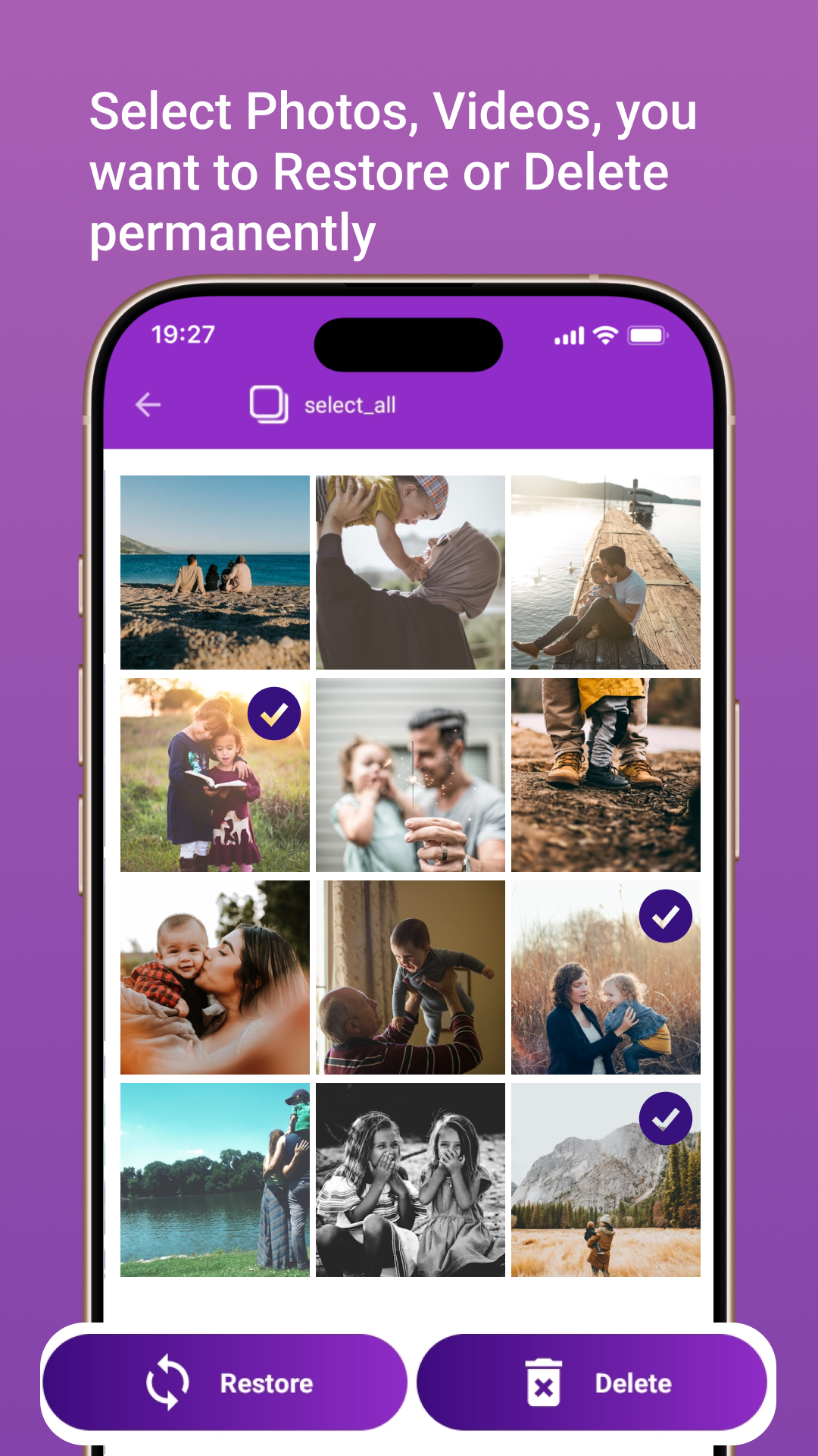 اسکرین شات 3 برنامه Restore My All Deleted Photos