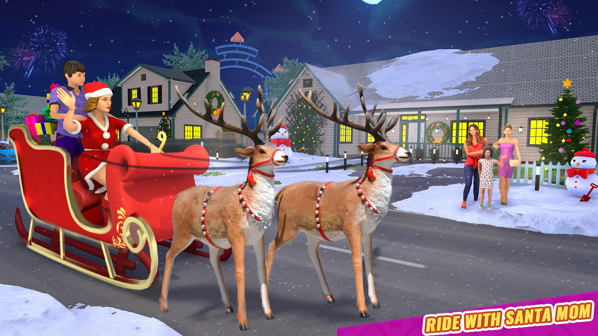 اسکرین شات 3 بازی Santa Mom Happy Christmas Game
