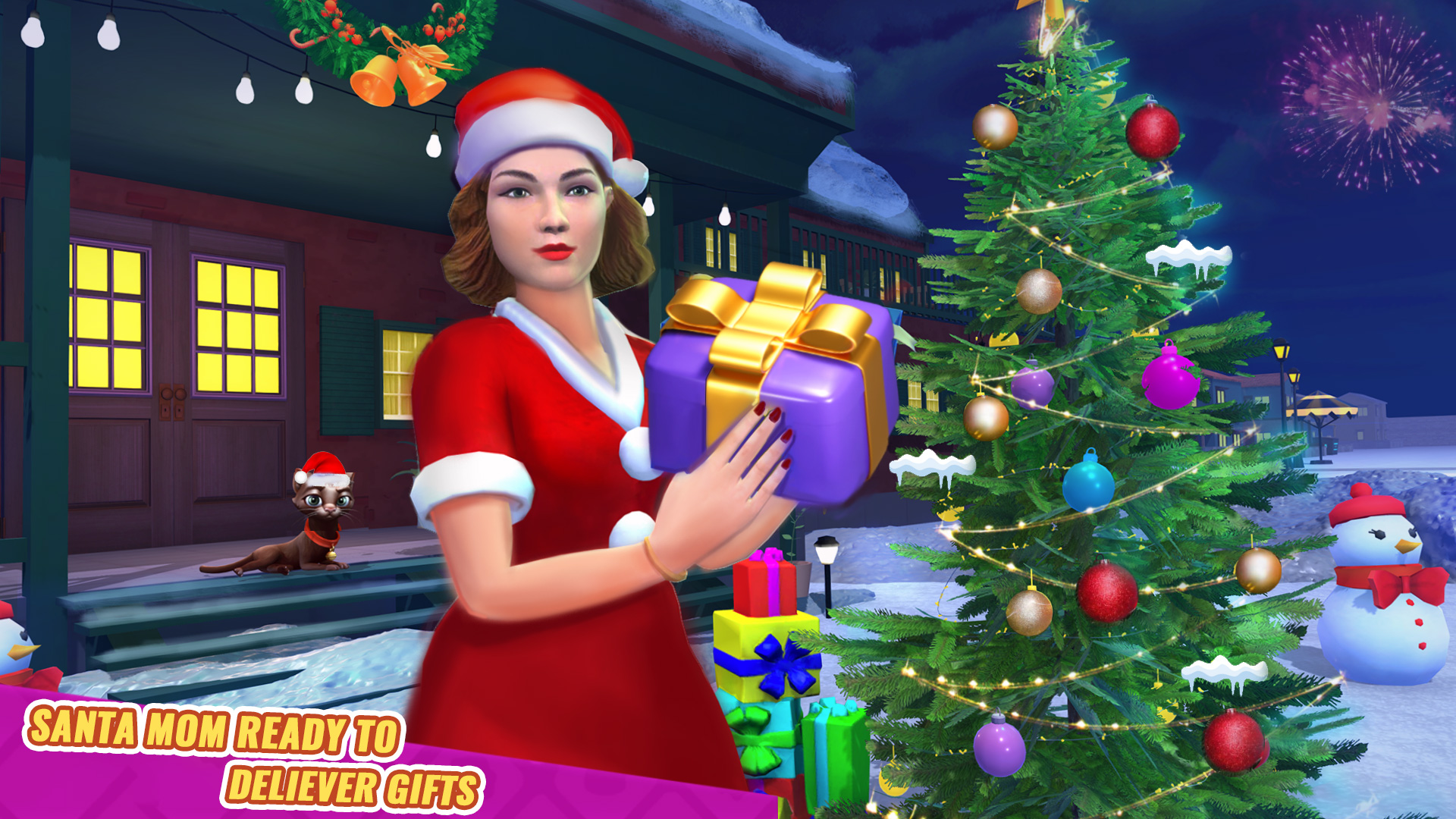 اسکرین شات 4 بازی Santa Mom Happy Christmas Game