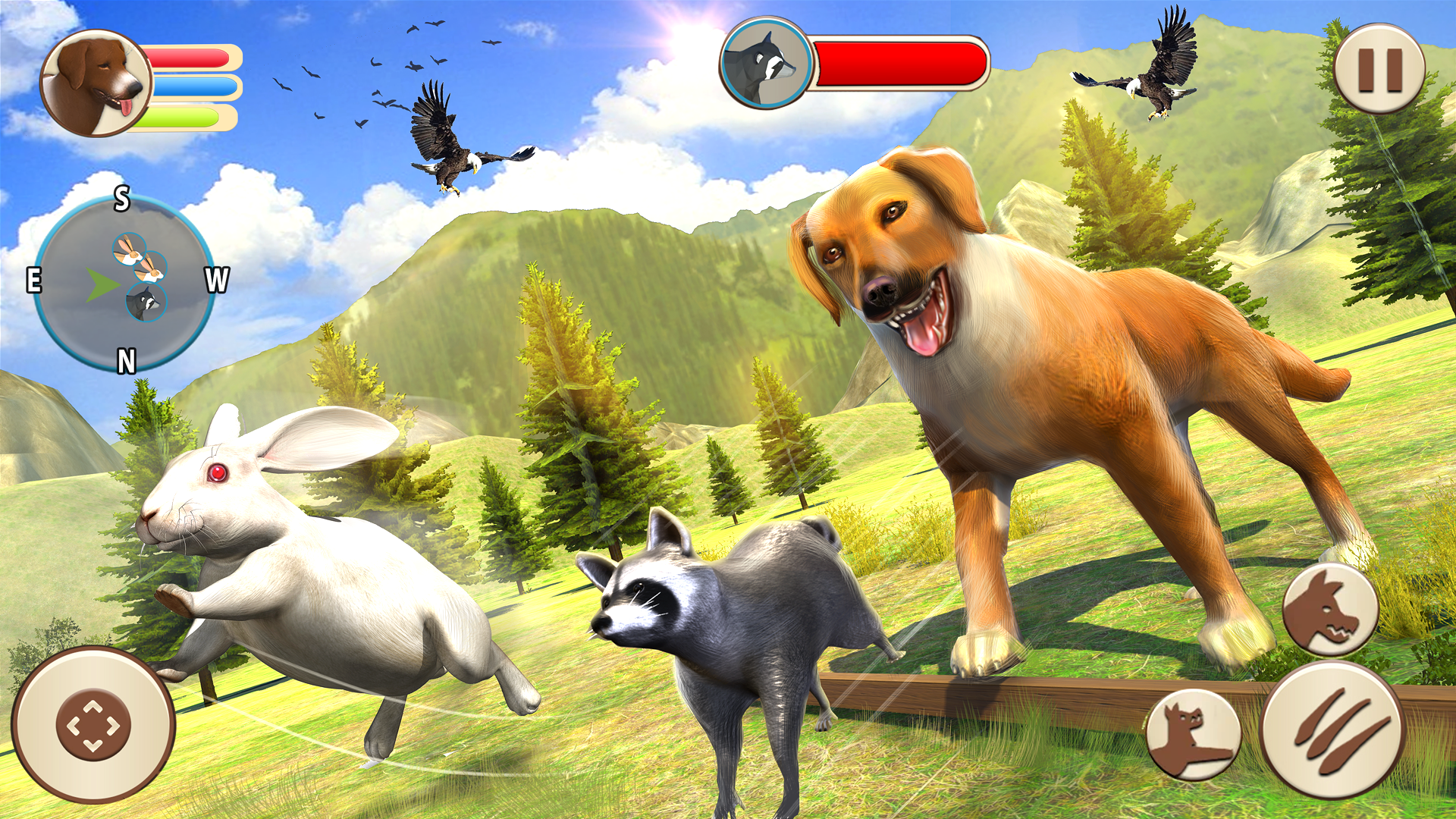 اسکرین شات 1 بازی Dog Family Sim Animal Games