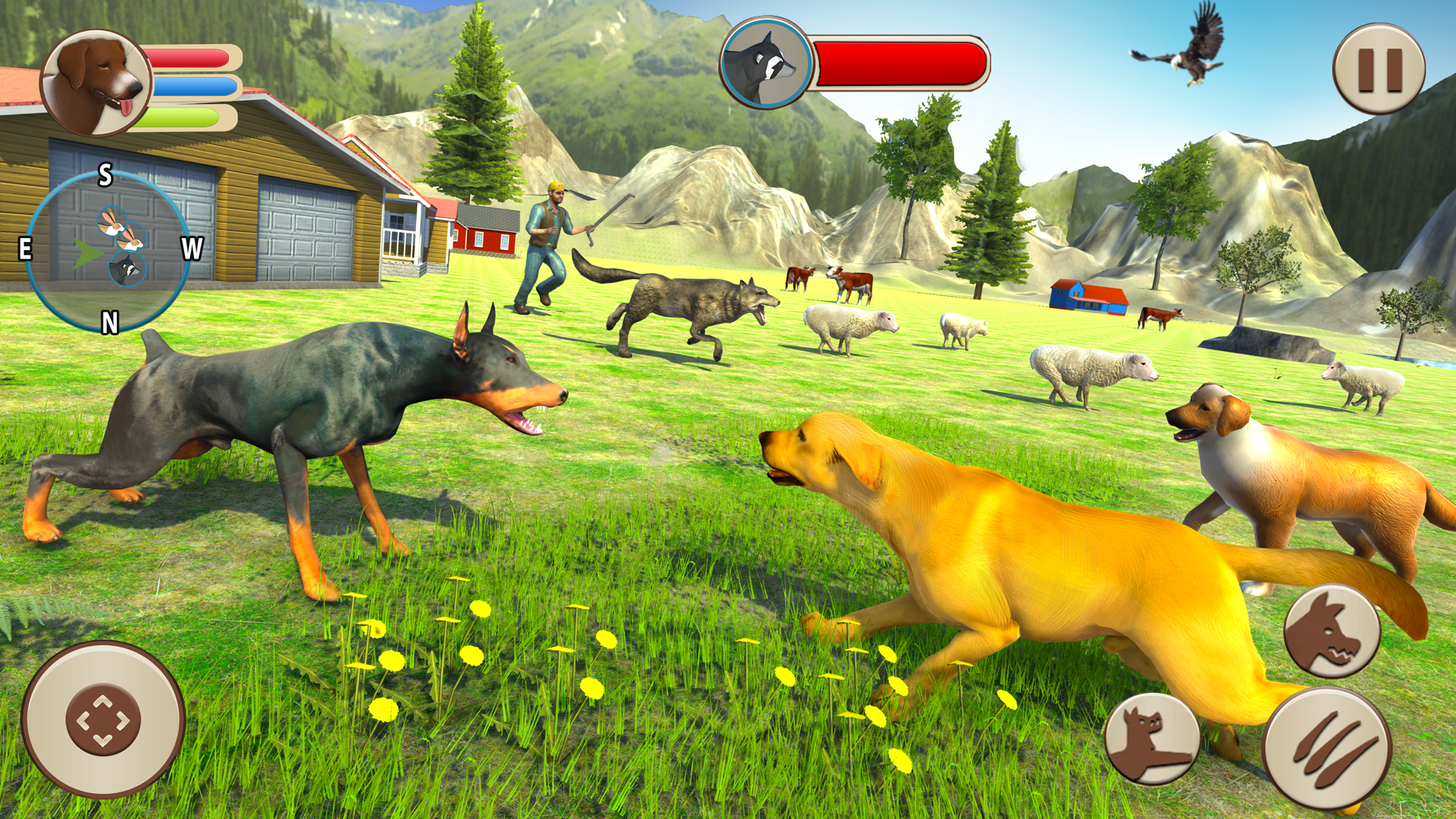 اسکرین شات 2 بازی Dog Family Sim Animal Games