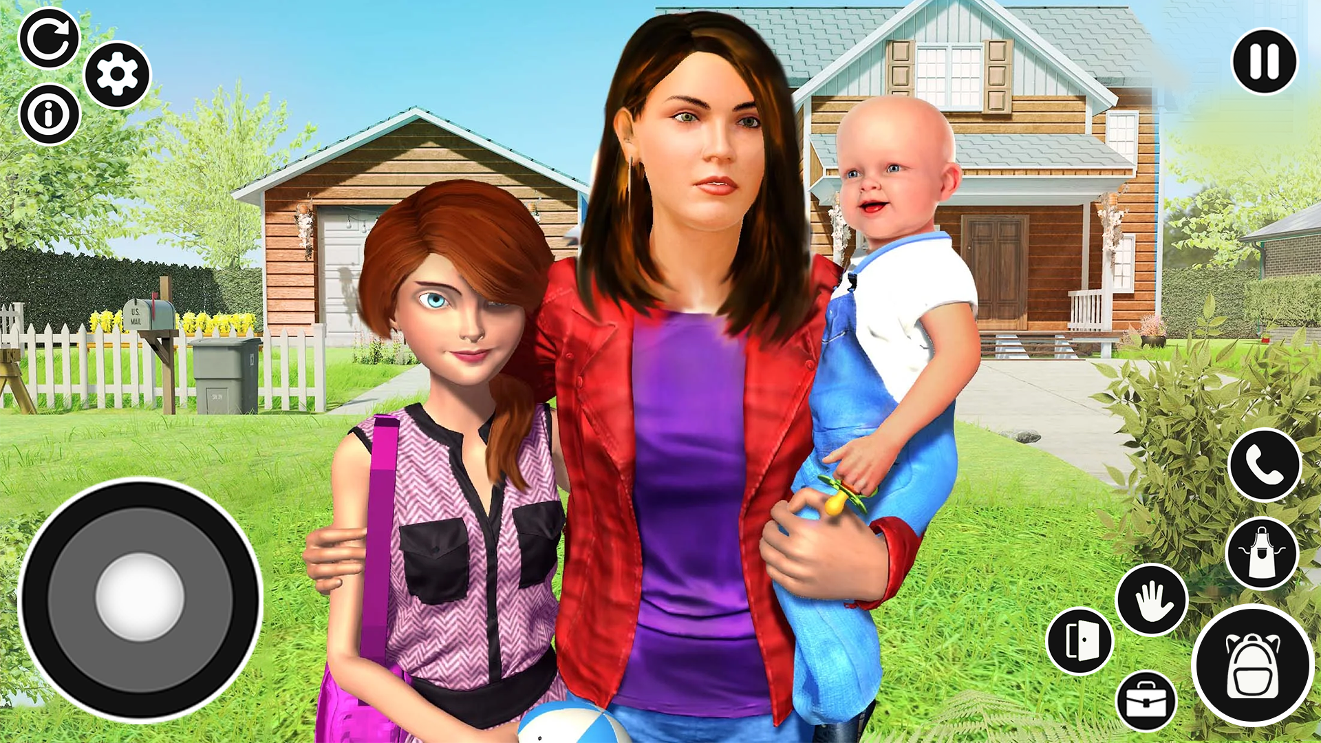 اسکرین شات 2 بازی Single Mom Baby Simulator