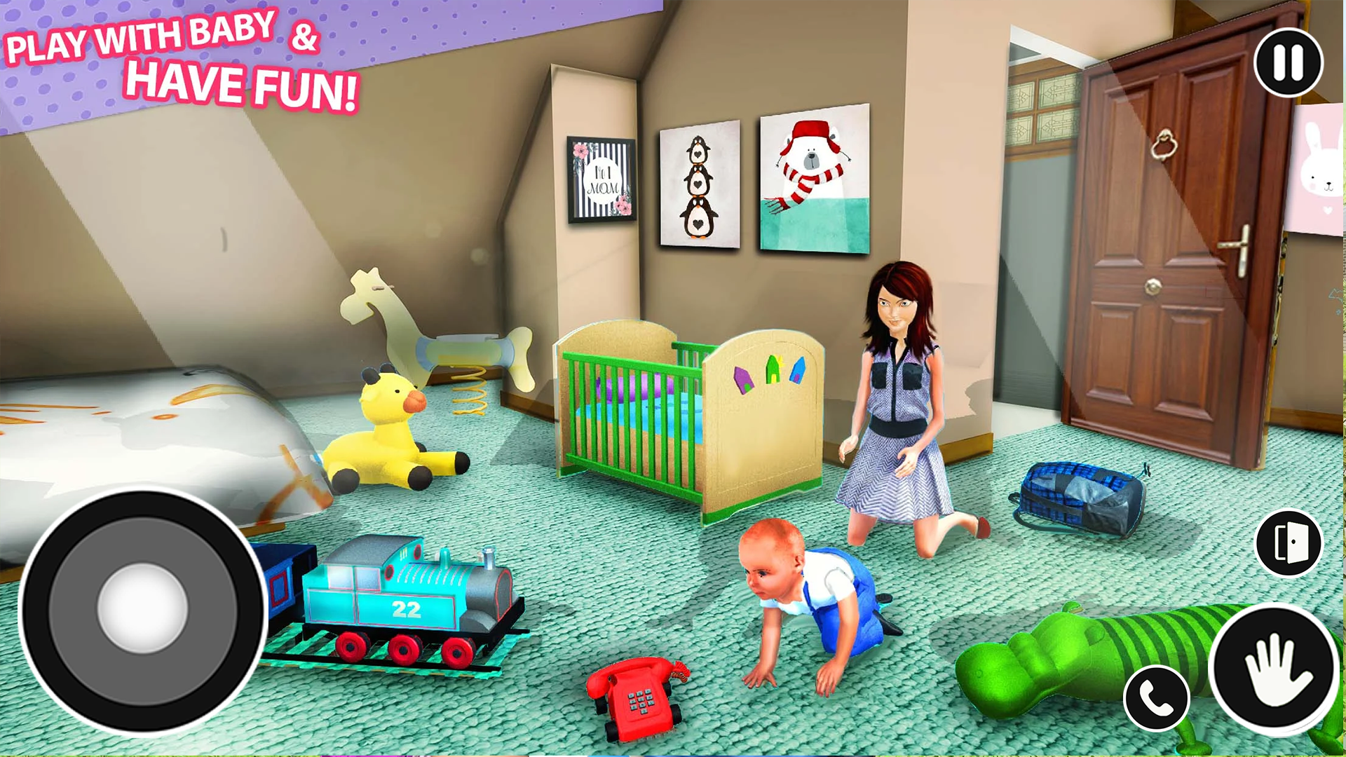 اسکرین شات 4 بازی Single Mom Baby Simulator