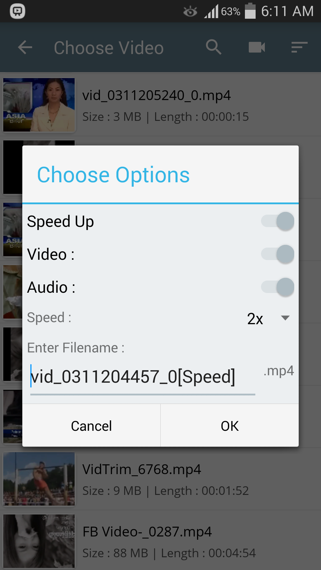 اسکرین شات 7 برنامه Easy Video Cutter