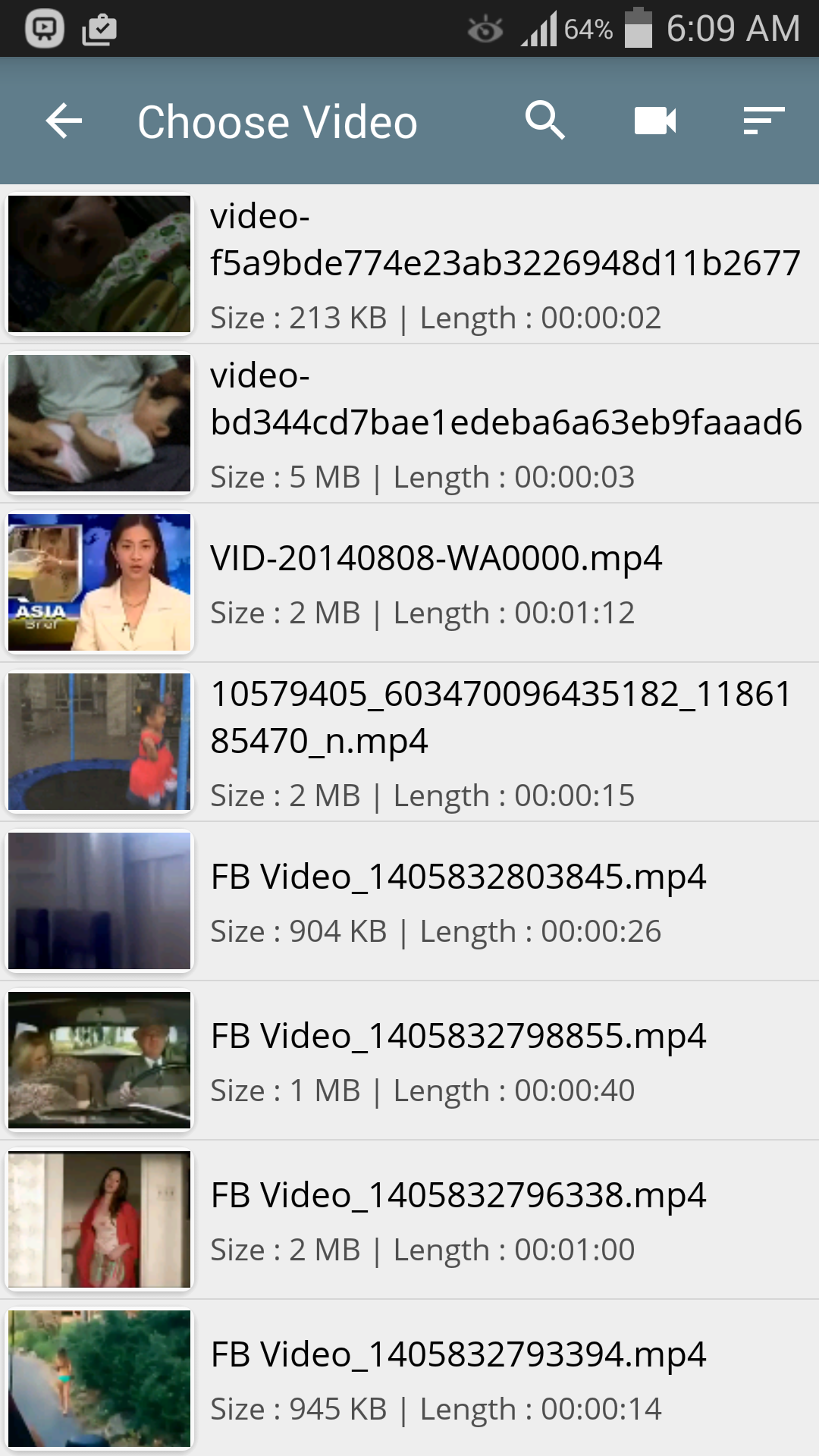 اسکرین شات 2 برنامه Easy Video Cutter