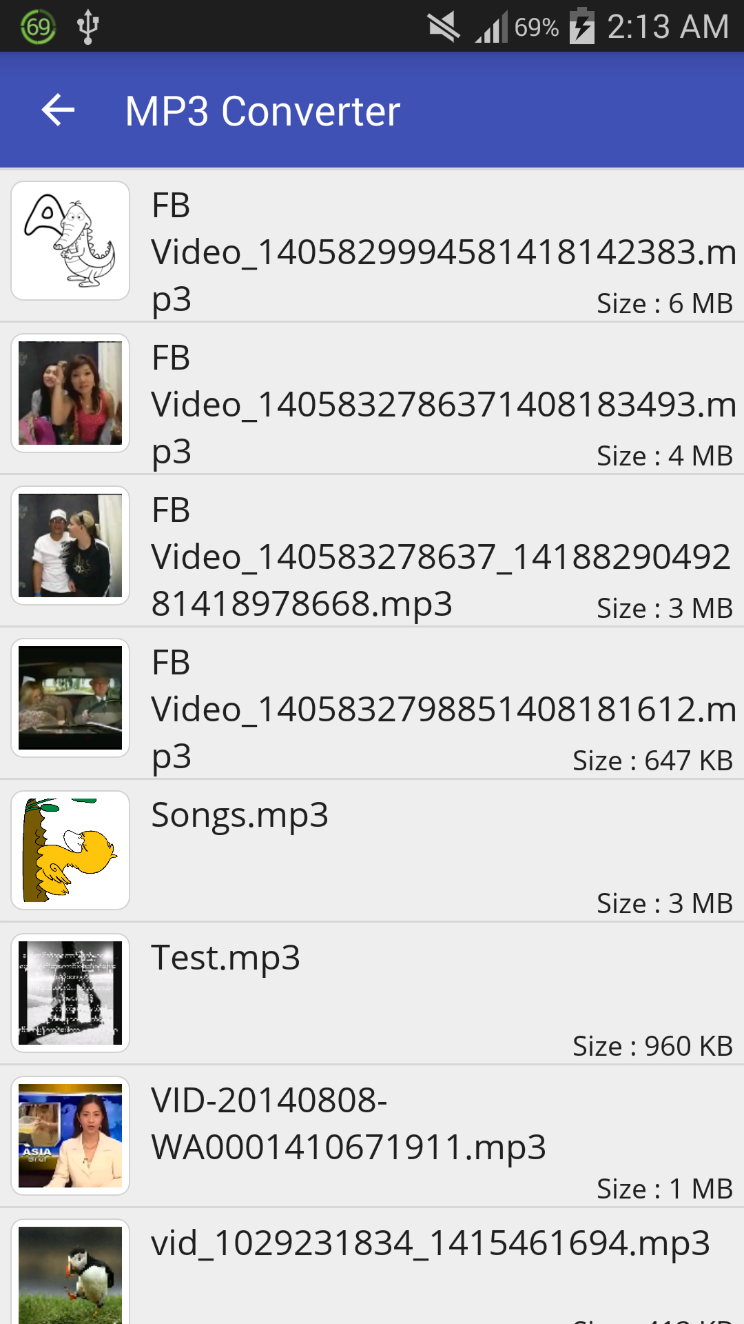 اسکرین شات 4 برنامه Video to MP3 Converter
