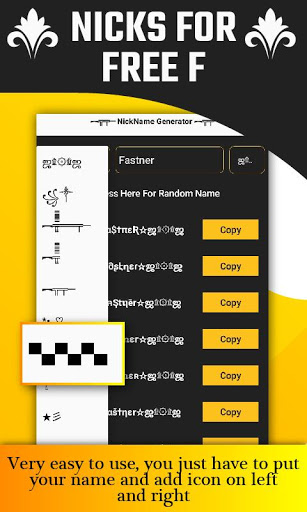 دانلود برنامه Name Creator For Free Fire Pubg برای اندروید مایکت