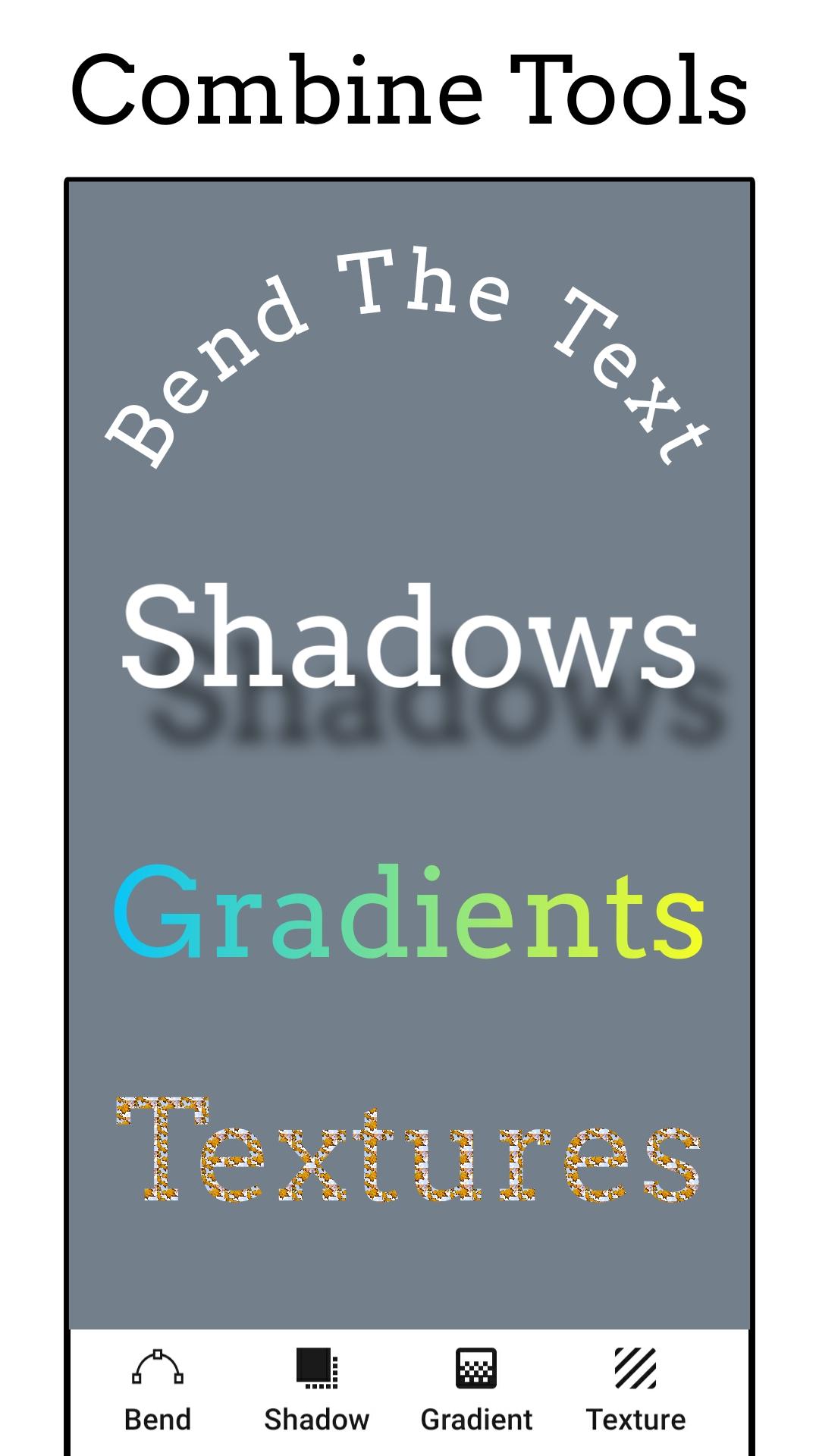 اسکرین شات 4 برنامه Add Text: Text on Photo Editor