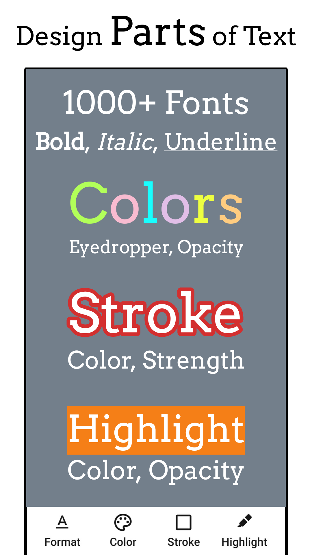 اسکرین شات 2 برنامه Add Text: Text on Photo Editor