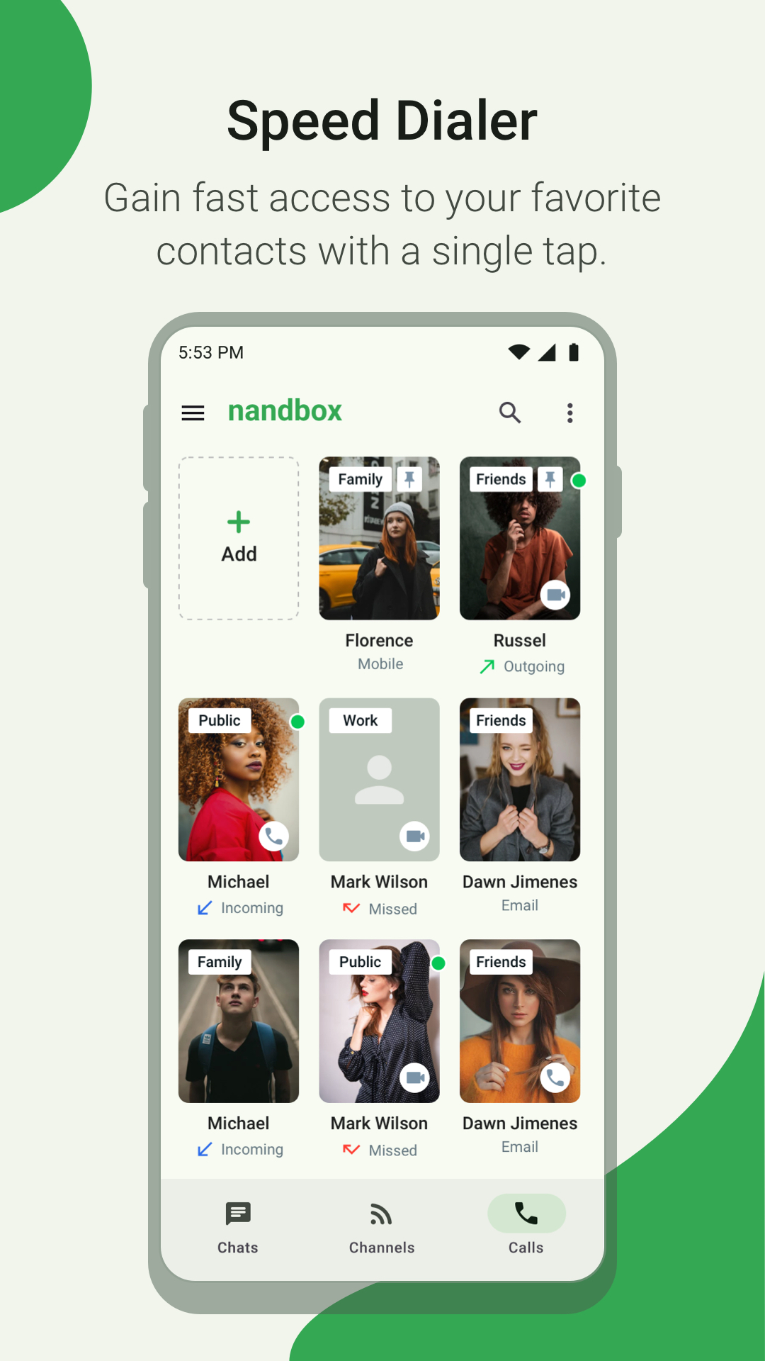 اسکرین شات 3 برنامه nandbox Messenger – video chat