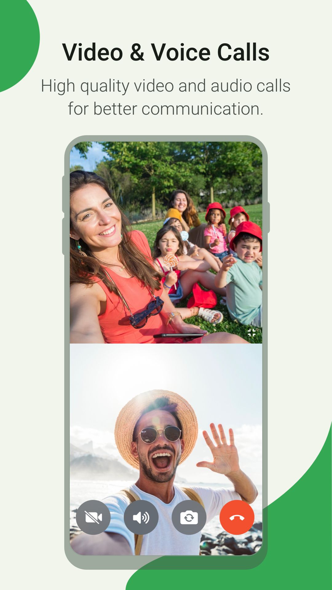 اسکرین شات 2 برنامه nandbox Messenger – video chat