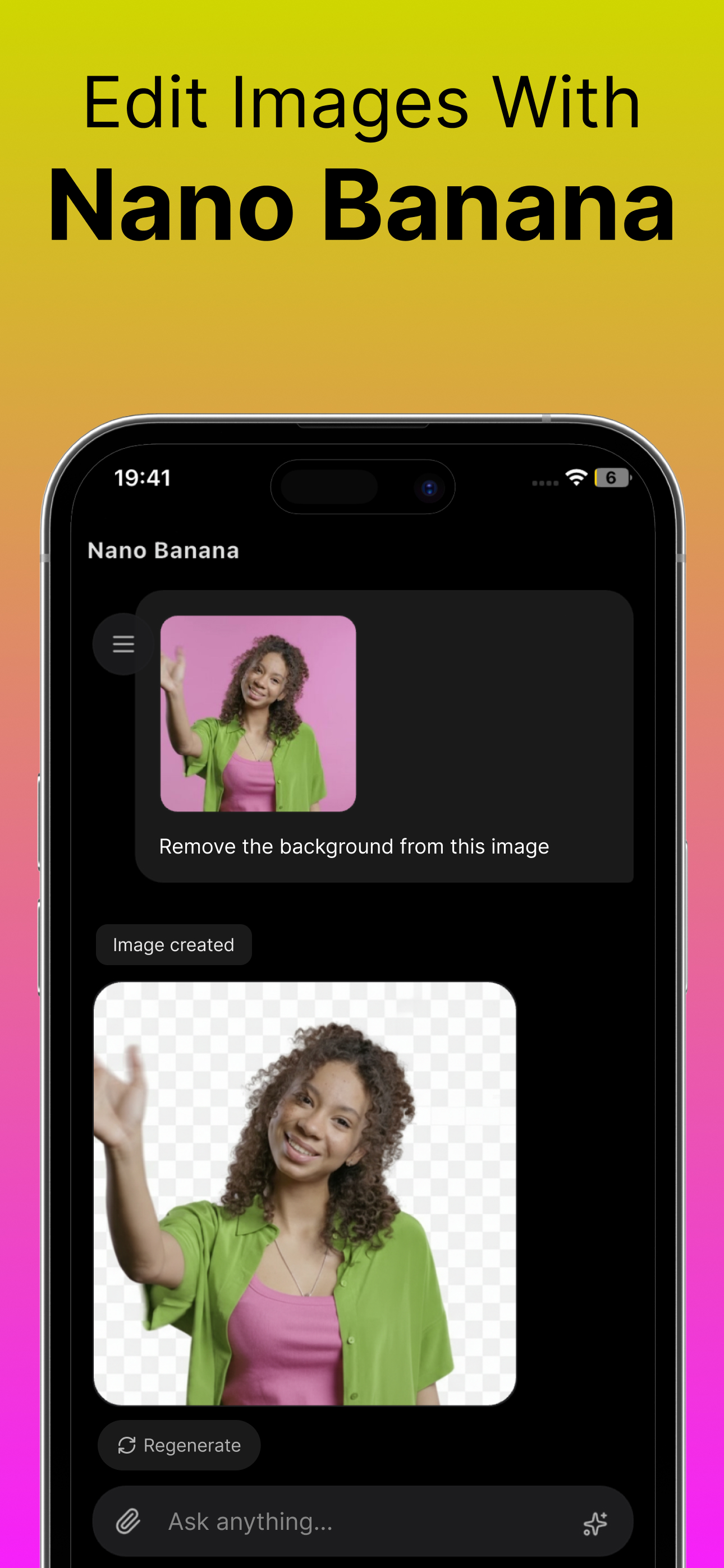 اسکرین شات 1 برنامه Nano Banana AI Photo Editor